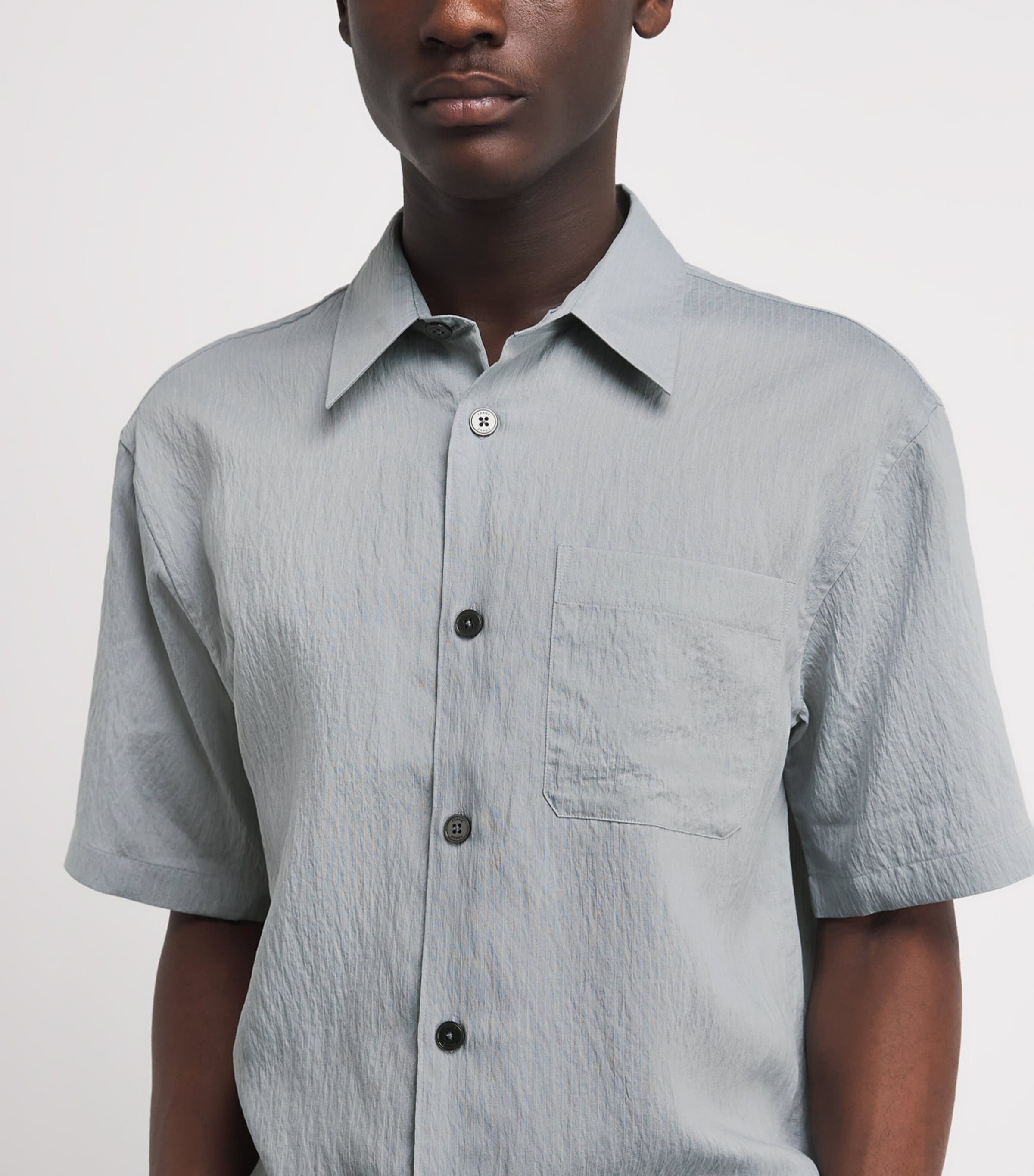 FRAME Mens Stripe Short-Sleeve Shirt Bgrs Image 3
