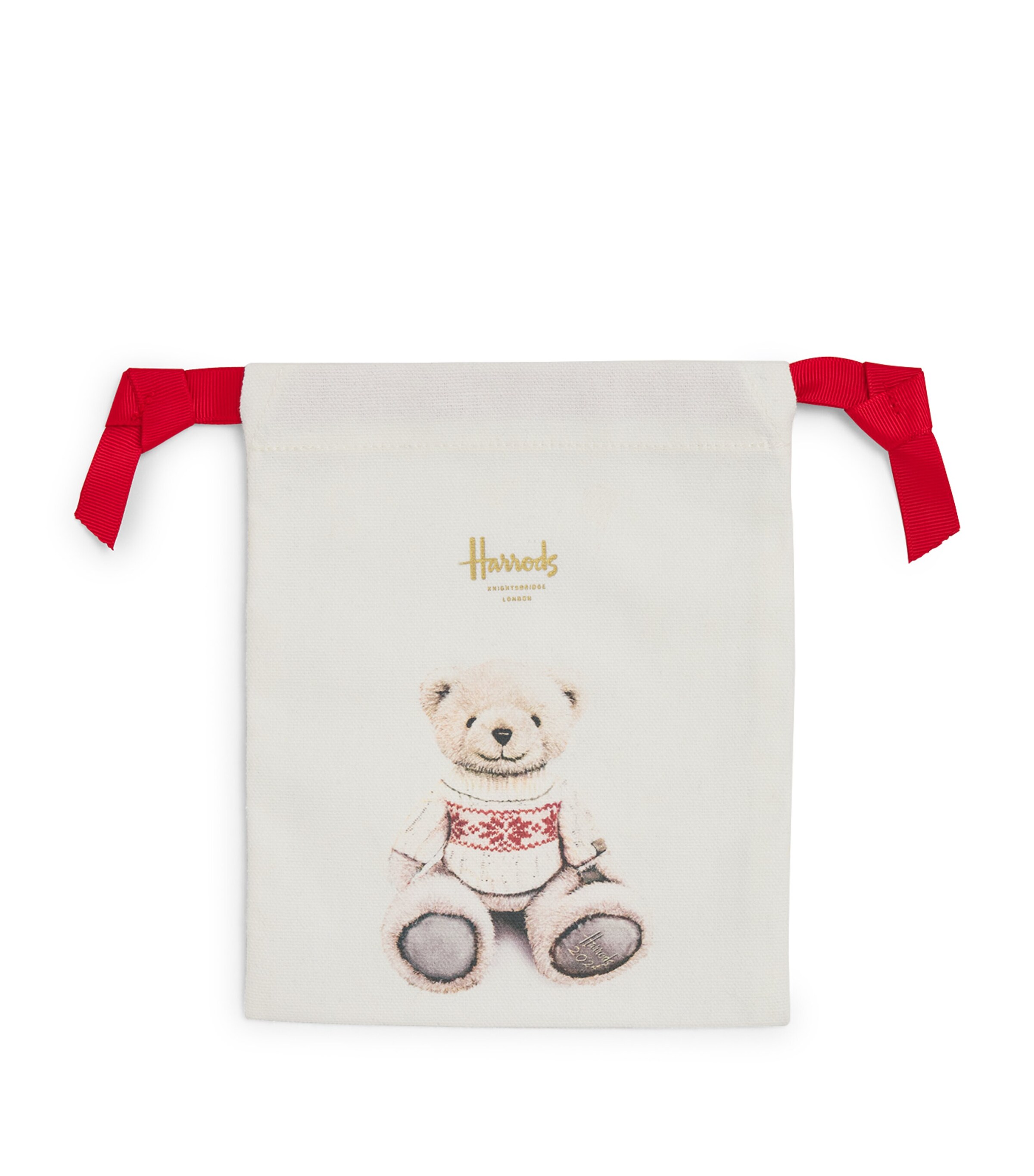 Harrods Mini Christmas Bear 2024 Pouch | Harrods UK