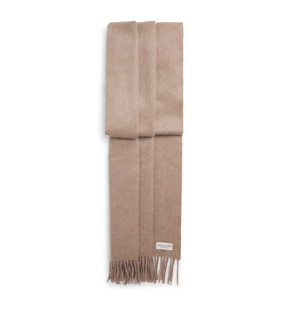 Johnstons Of Elgin Cashmere Stole Otter Image 1