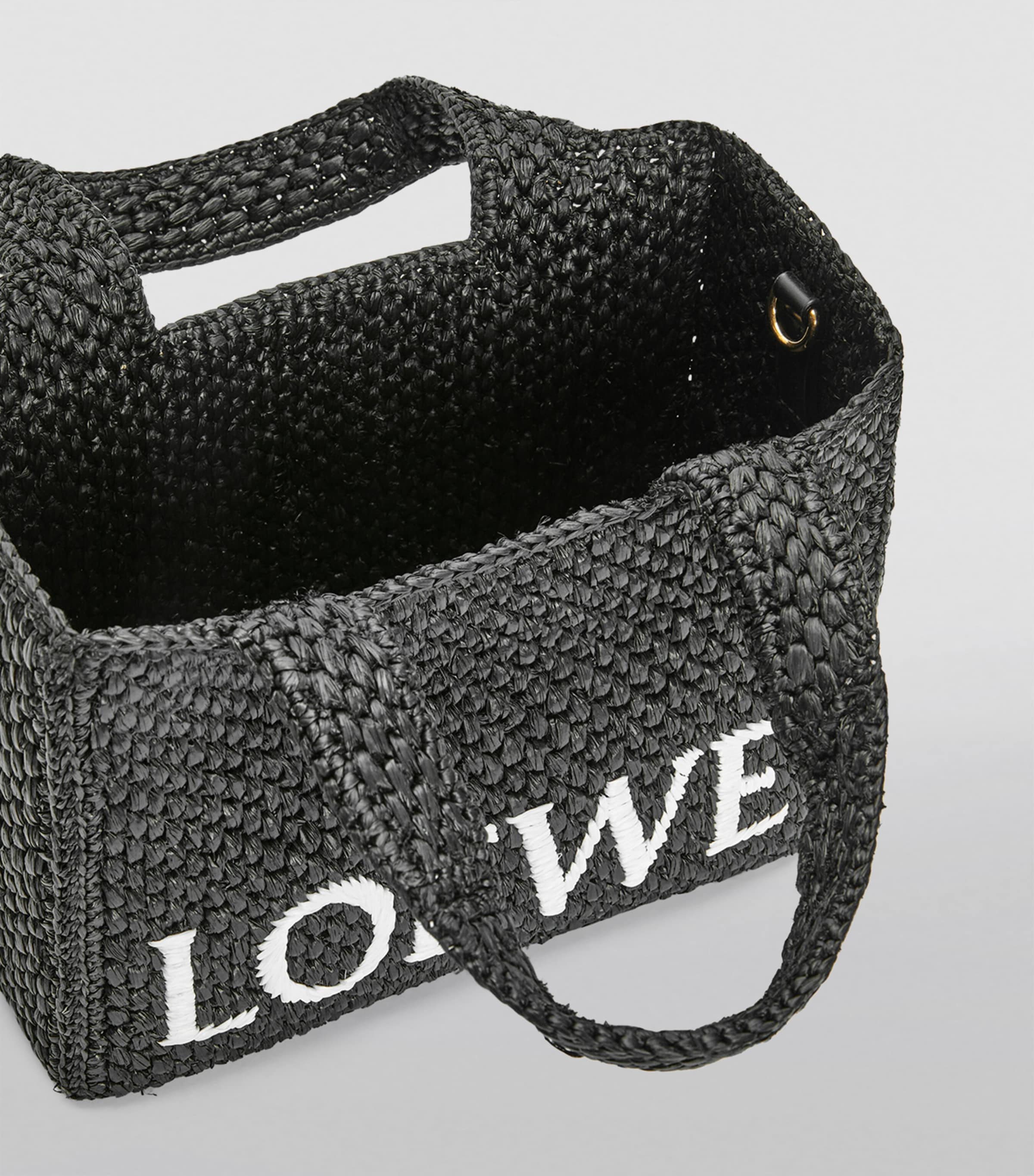 x Paula's Ibiza Small Font Tote Bag BLACK Image 5