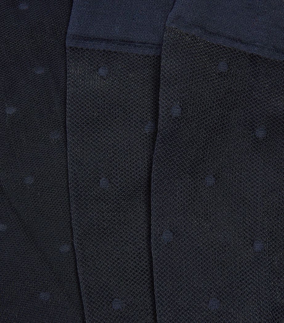 Sheer Dot Knee-High Socks 6179 MARINE Image 2