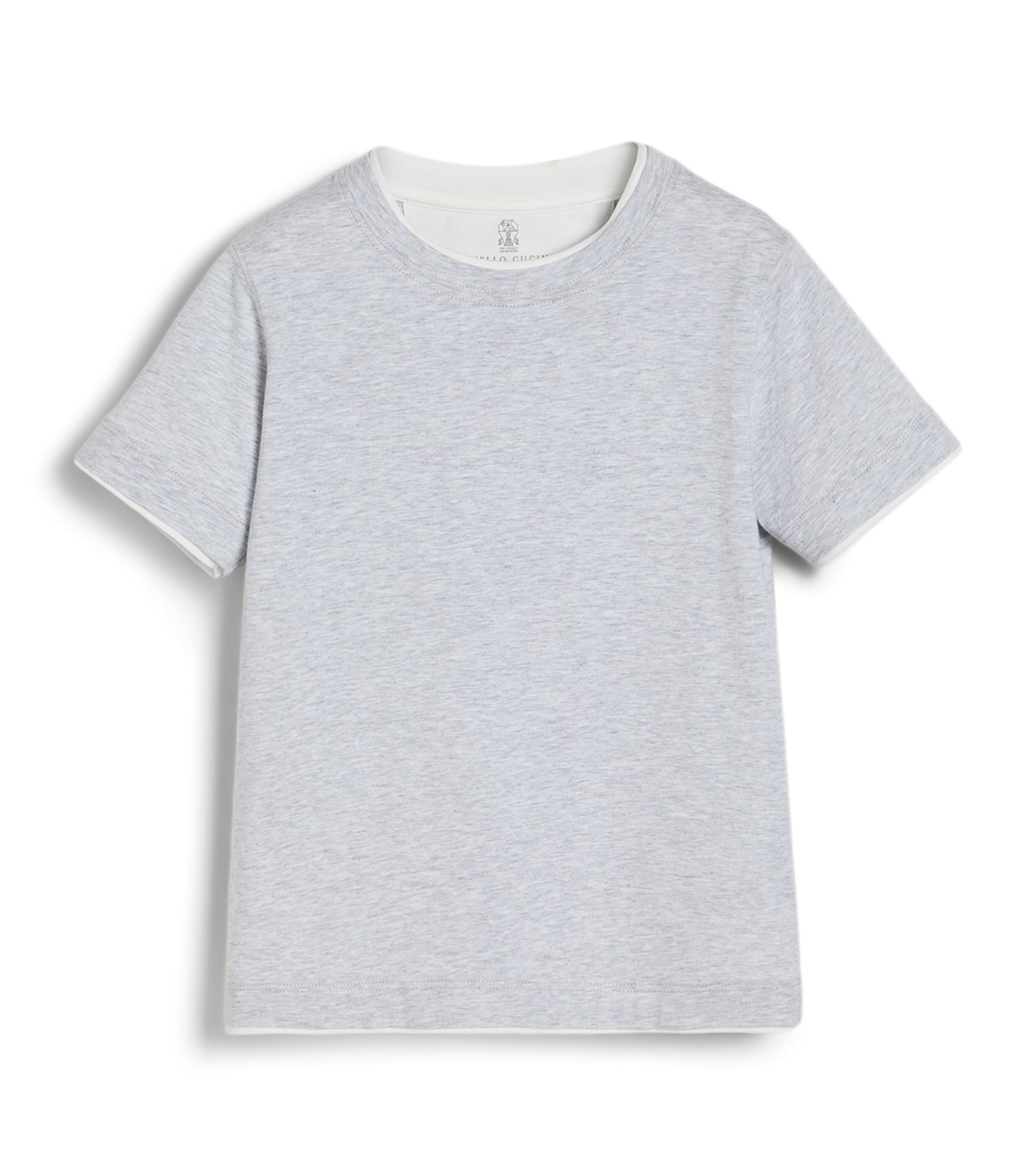 Brunello Cucinelli Kids Cotton Layered T-Shirt (4-6 Years) Image 1