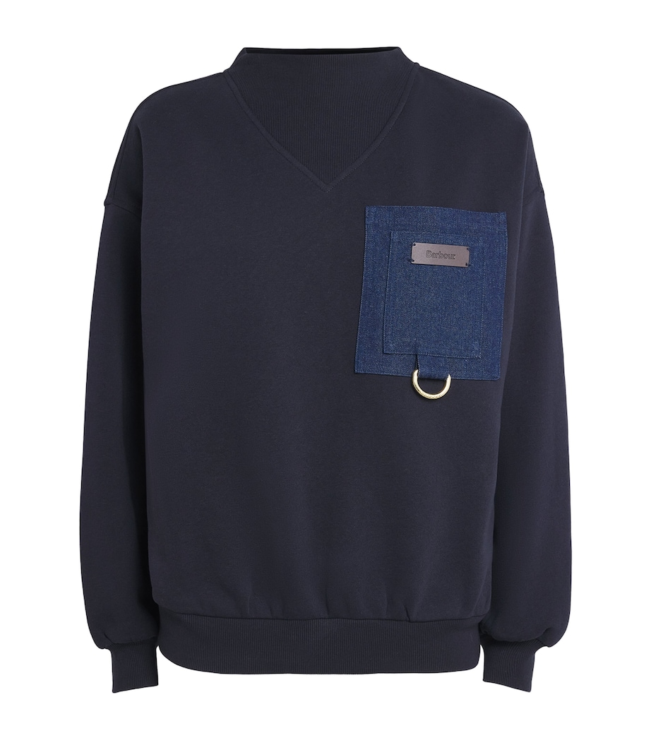 Cotton-Blend Saima Sweatshirt DARK NAVY Image 1