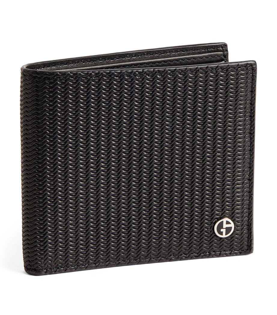 Leather Wave-Embossed Bifold Wallet 80001 Image 1
