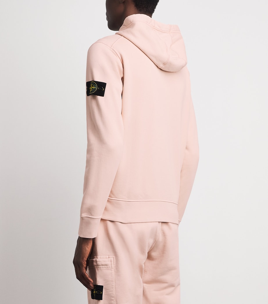 Stone Island Mens Organic Cotton Zip-Up Hoodie Image 5
