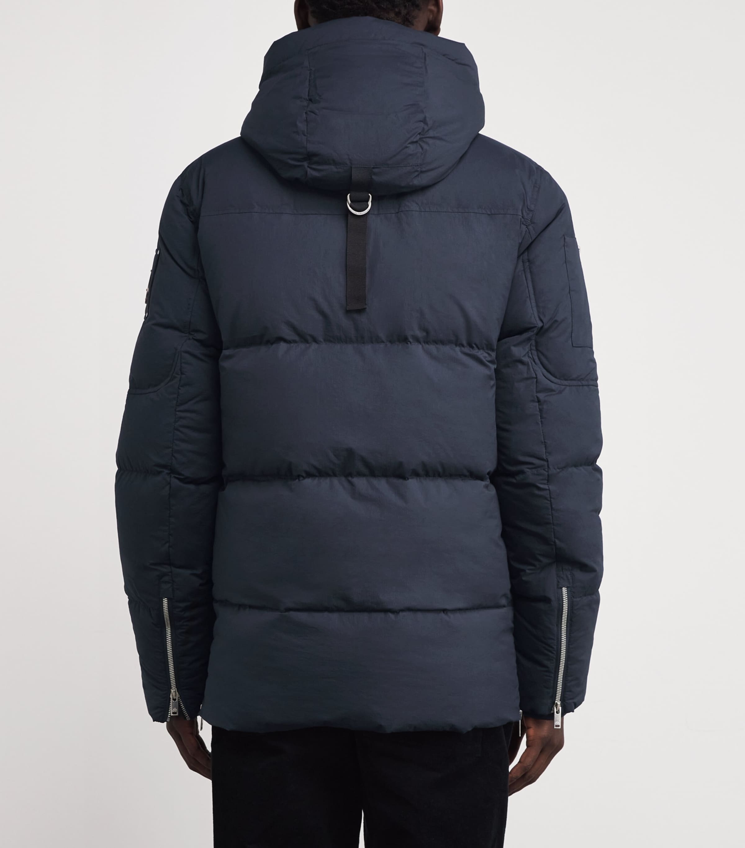 Down Shearling-Trim 3Q Jacket NAVY - 833 Image 4