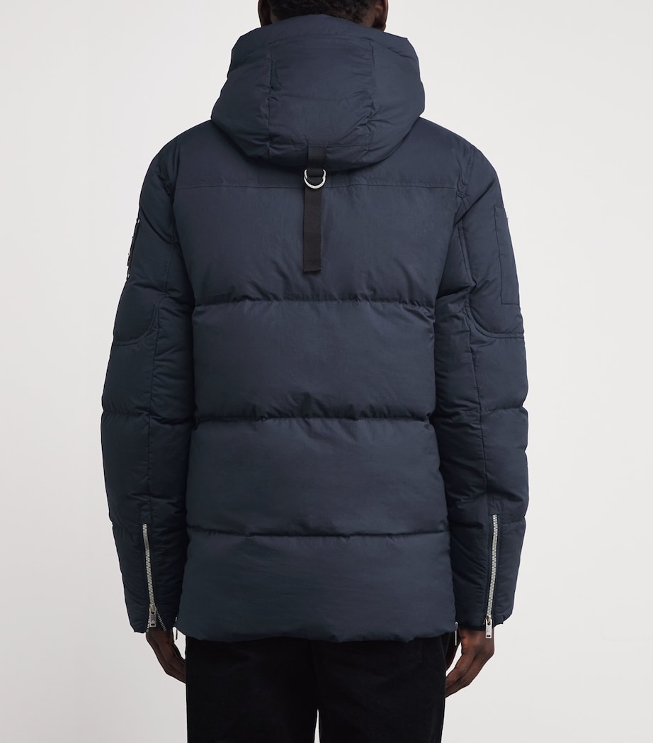 Down Shearling-Trim 3Q Jacket NAVY - 833 Image 4