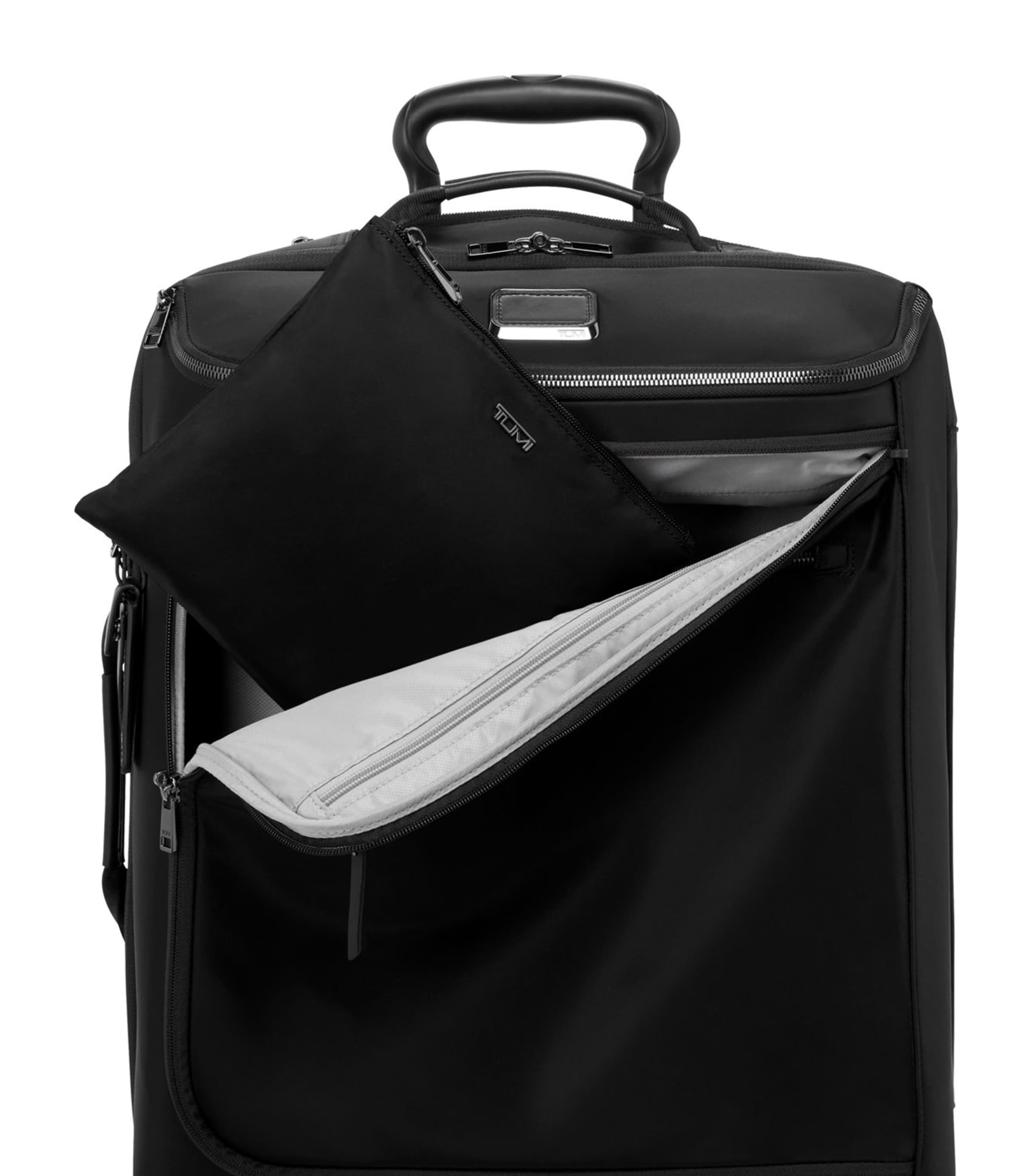 Nylon Voyageur Just In Case Foldable Bag BLACK GUNMETAL T522 Image 6