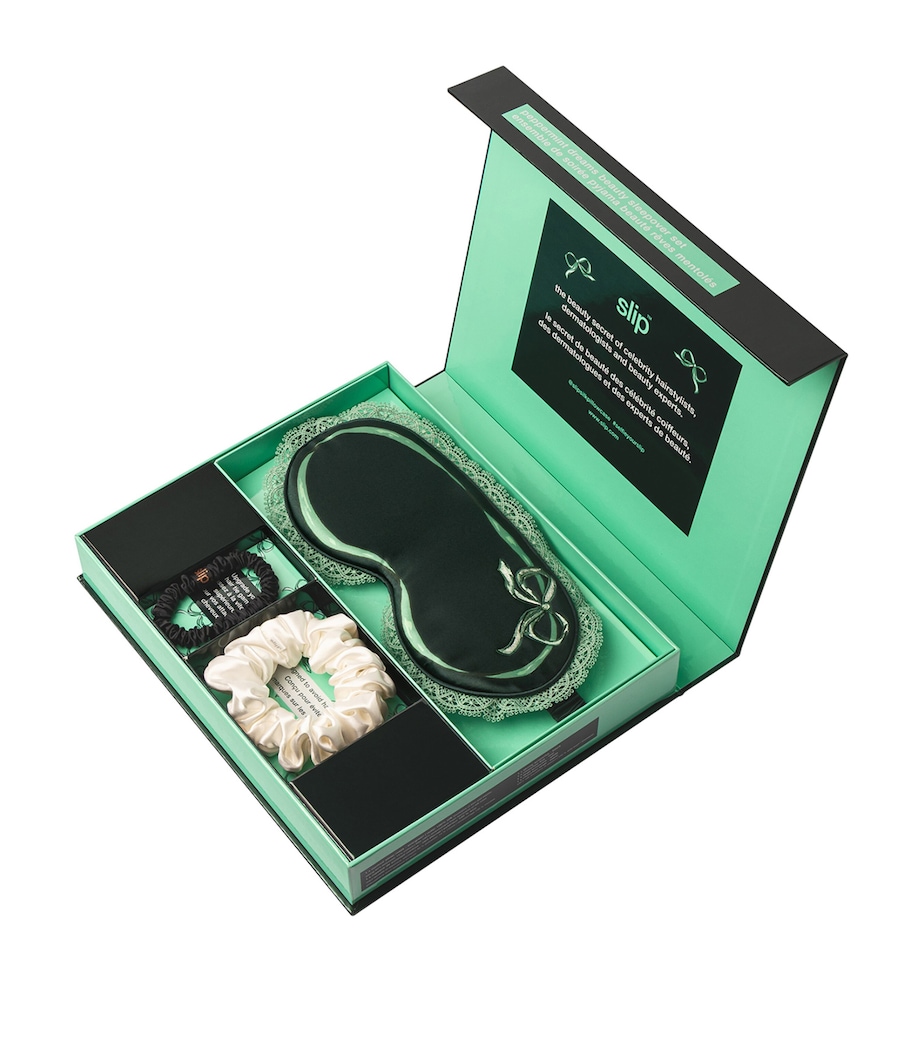 Mulberry Silk Contour Sleep Mask PEPPERMINT DREAMS Image 3