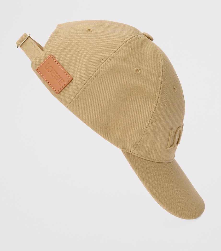 LOEWE x Paula's Ibiza Canvas Logo Baseball Cap Sand Image 3