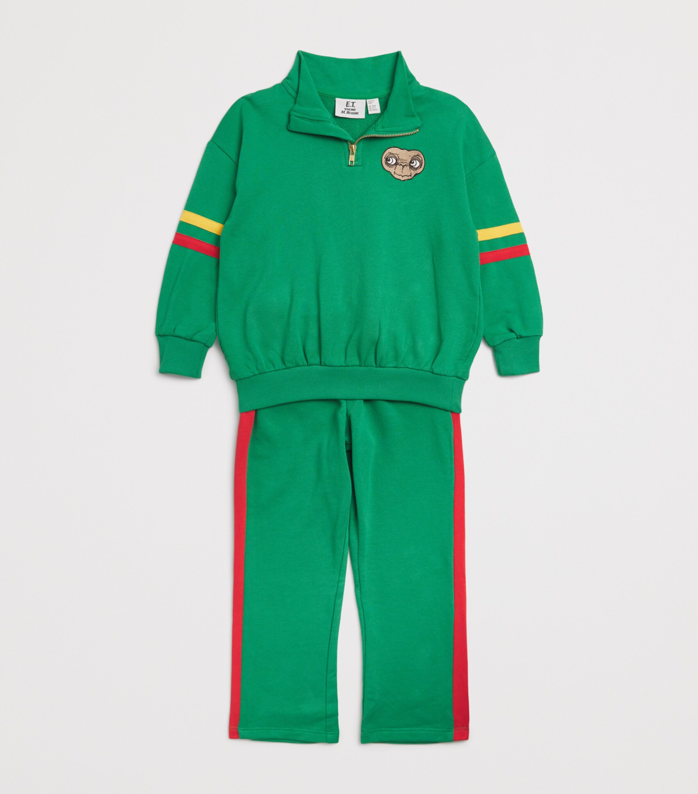 Mini Rodini x E.T. Organic Cotton Sweatpants (3-11 Years) Green Image 3