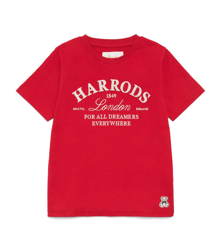 Cotton Logo T-Shirt (2-8 Years) RED Image 1