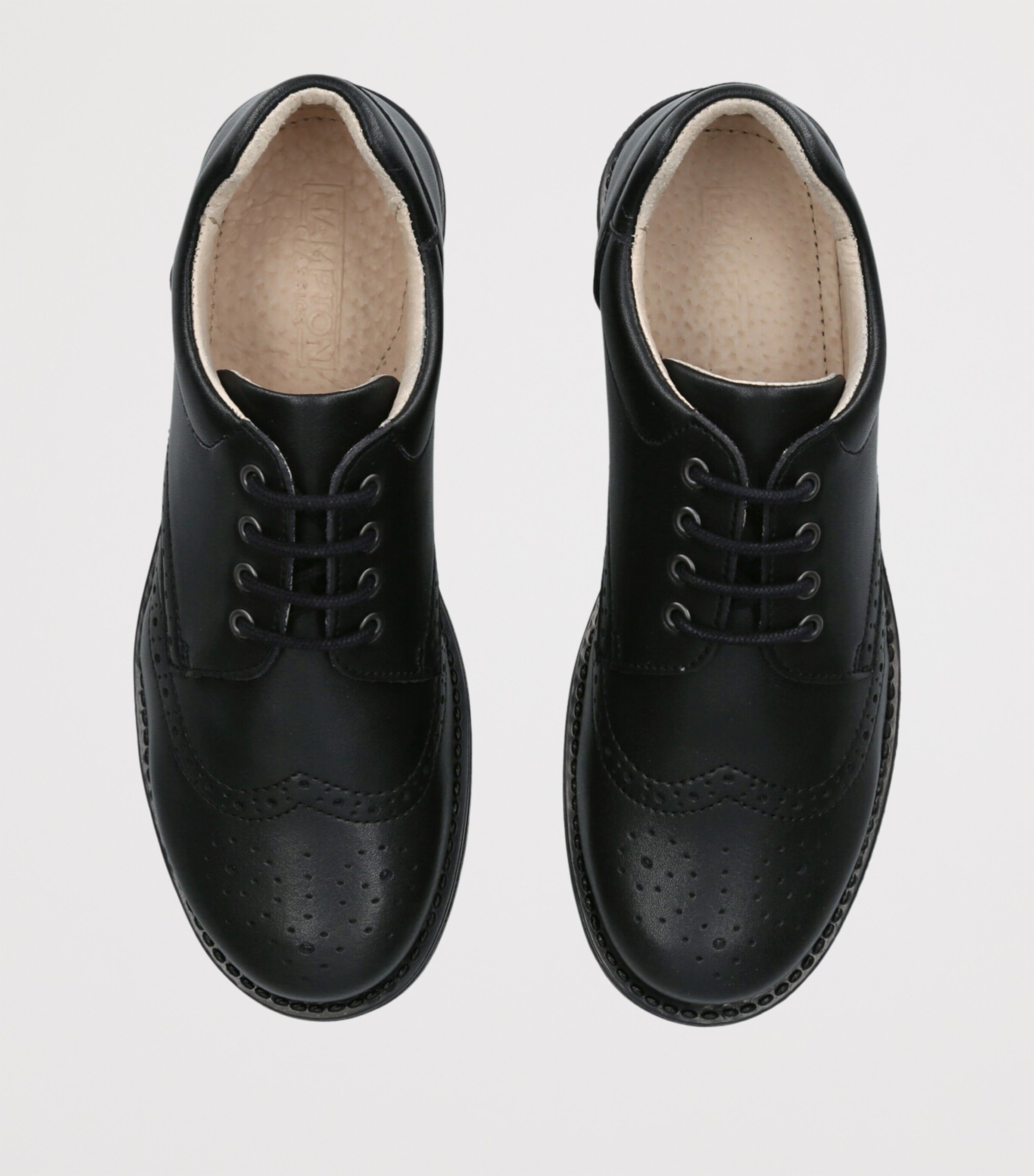 Leather Hamish School Shoes BLACK Image 4