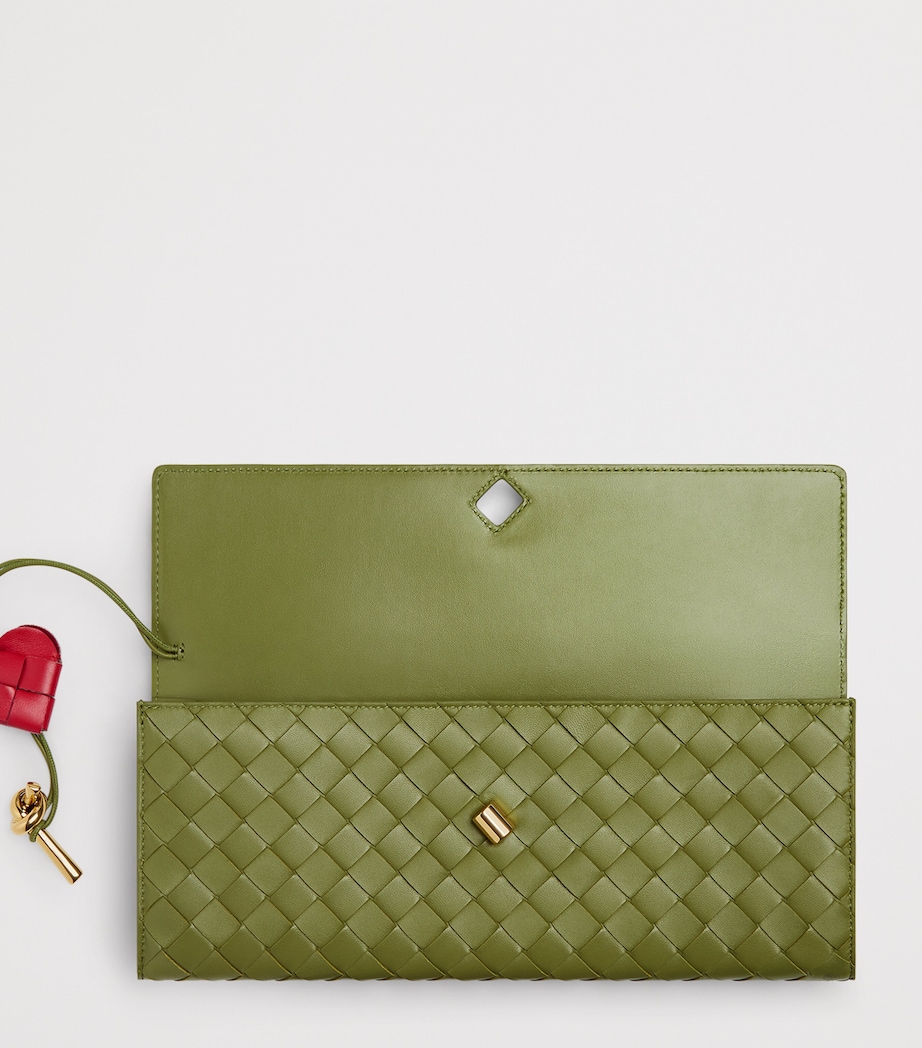 Leather Intrecciato Andiamo Clutch Bag 2771 Image 3