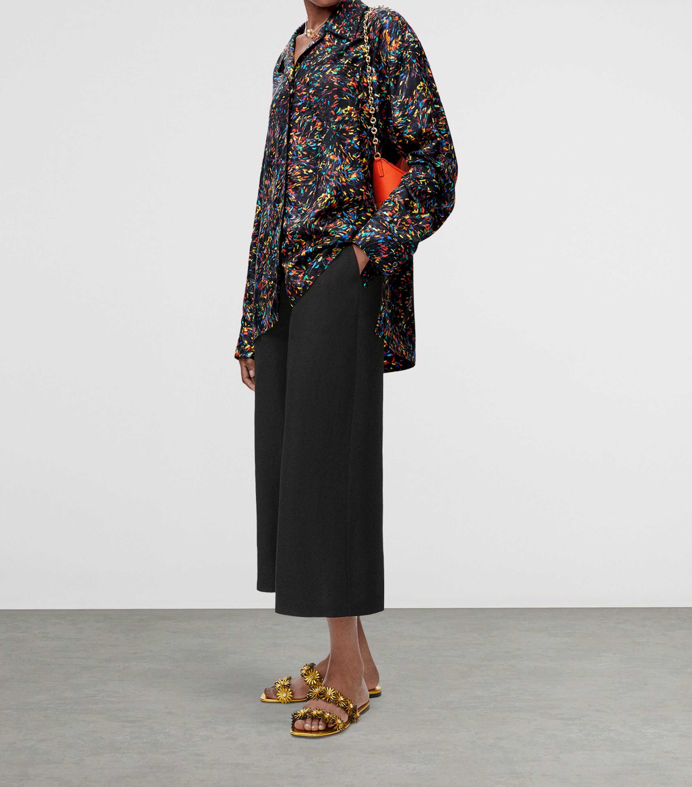 LOEWE x Paula's Ibiza Silk-Blend Pyjama Shirt | Harrods US
