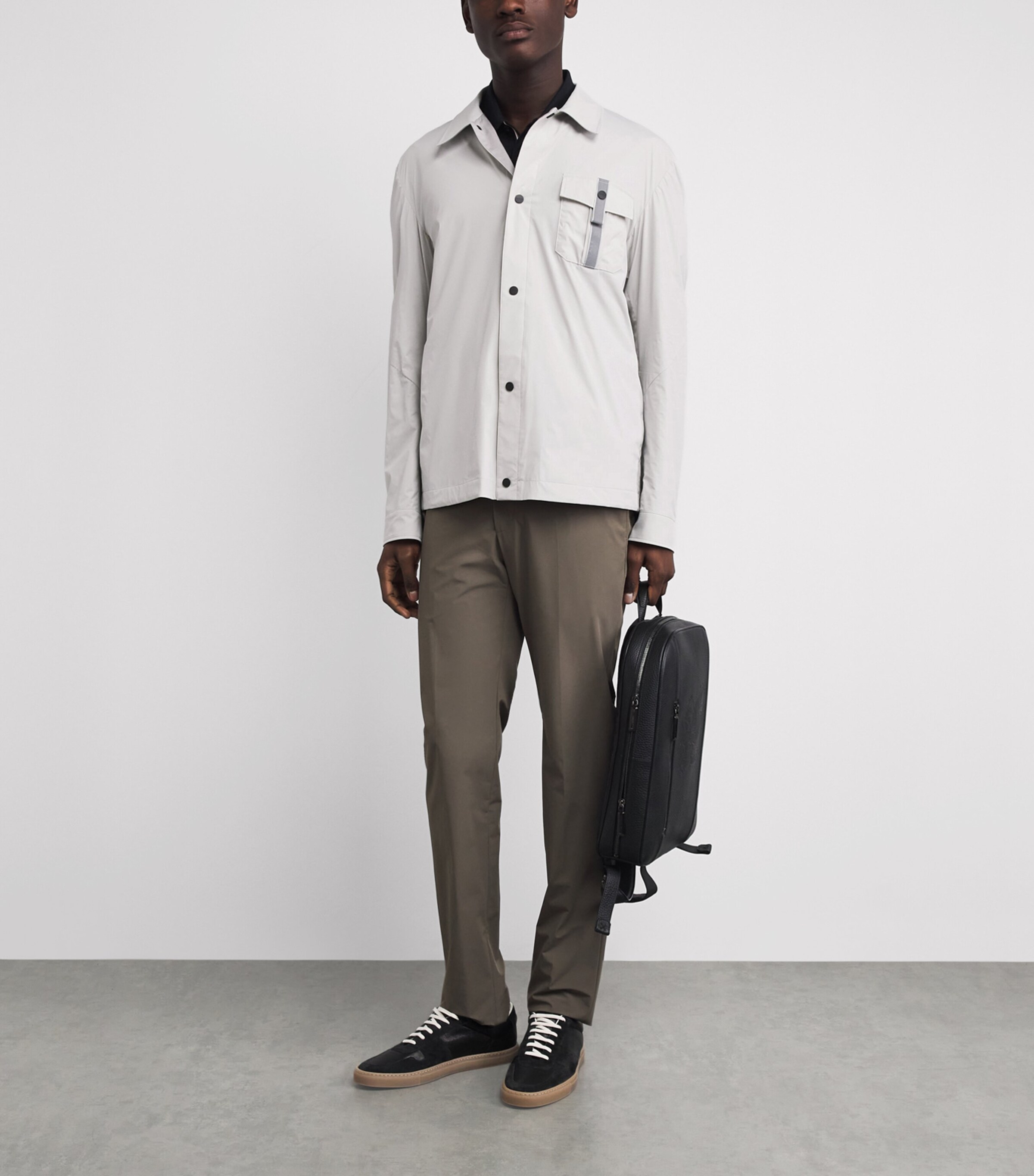 Sease Mens Jib Set Overshirt Chalk Image 2