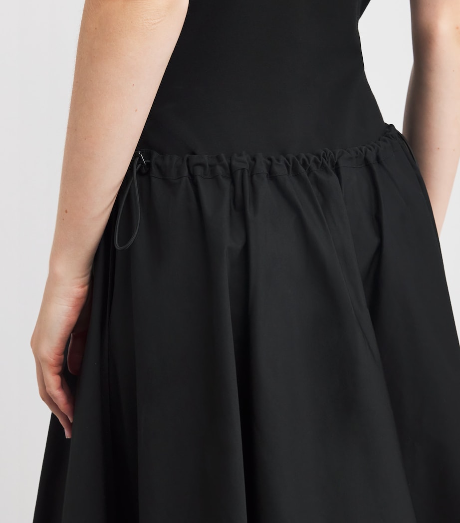 Racerback Tank Midi Dress 001 BLACK Image 4