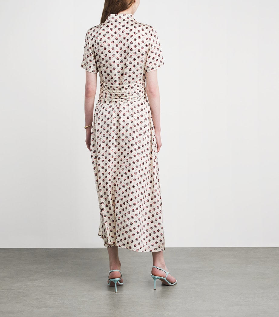Claudie Pierlot Womens Floral Maxi Shirt Dress Light Print Image 4