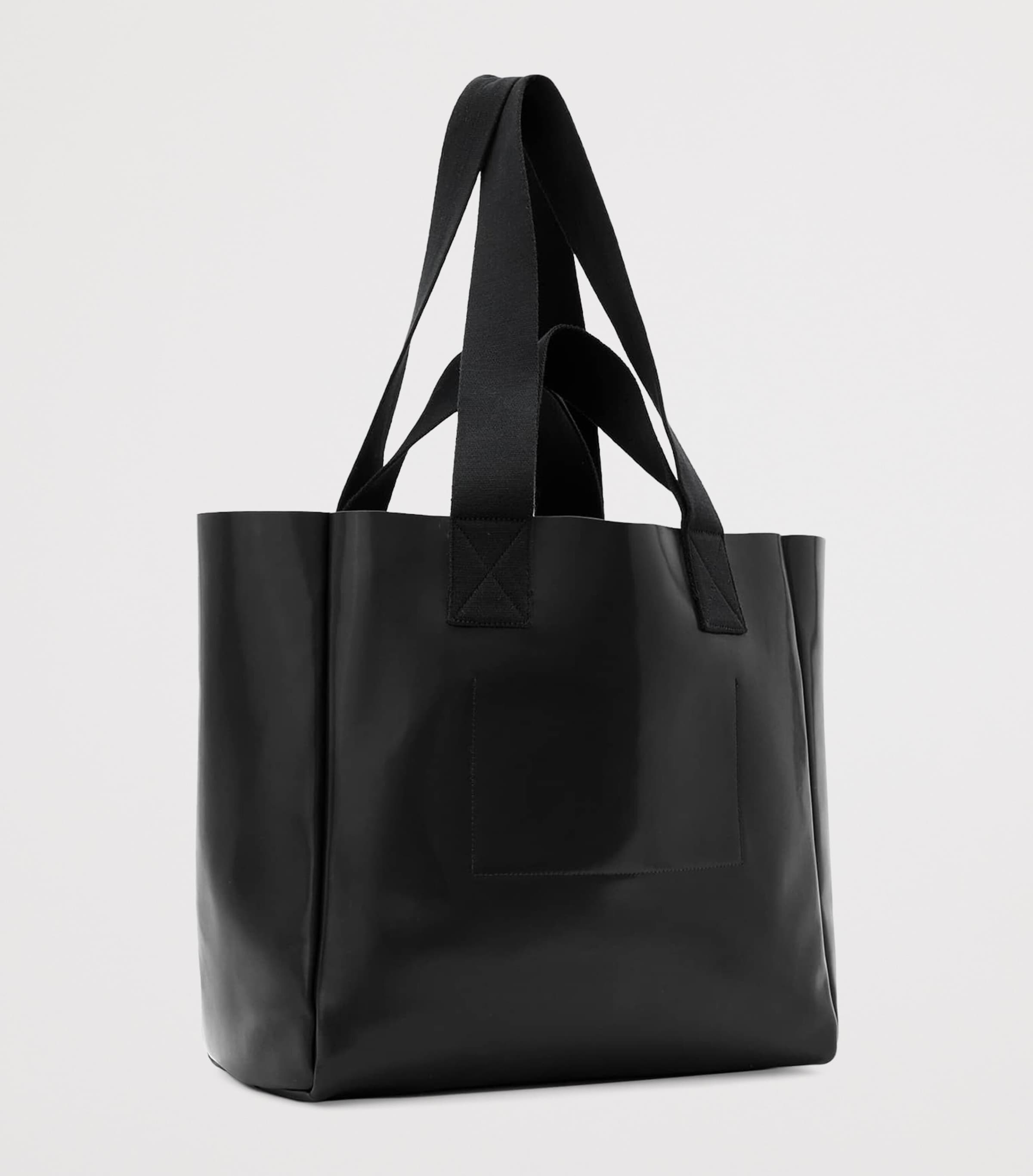 Leather Izzy Tote Bag BLACK Image 2