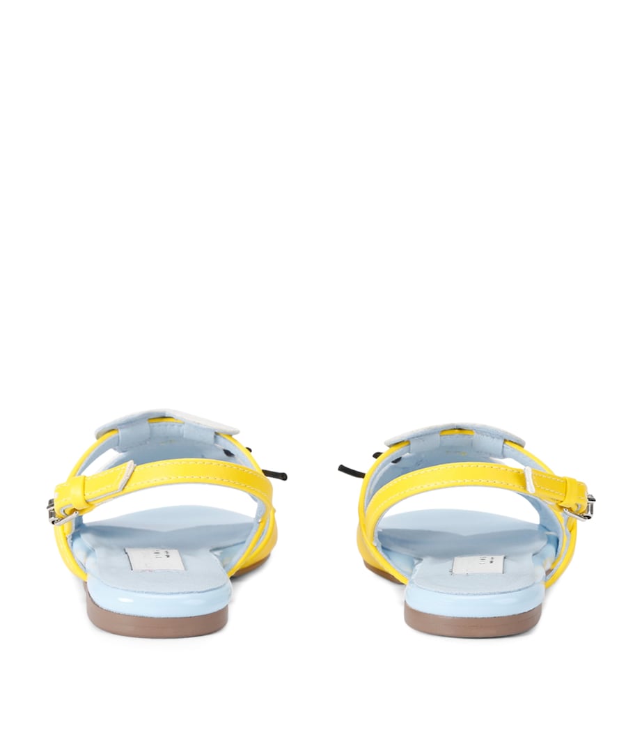 Stella McCartney Kids 3D Bee Design Sandals Yellow Image 2