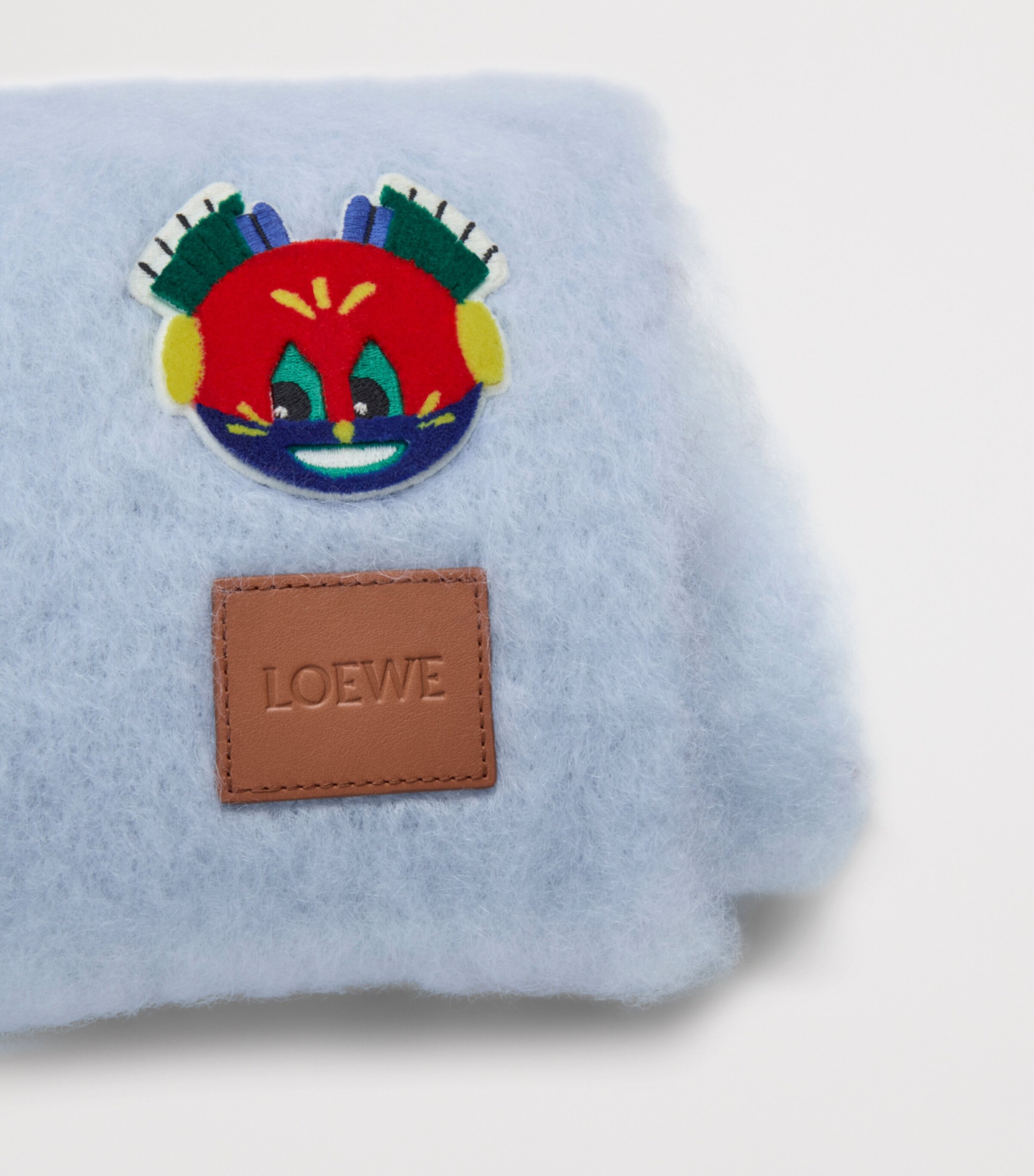 LOEWE x Louis Wain Mohair-Wool-Blend Scarf BABY BLUE Image 4