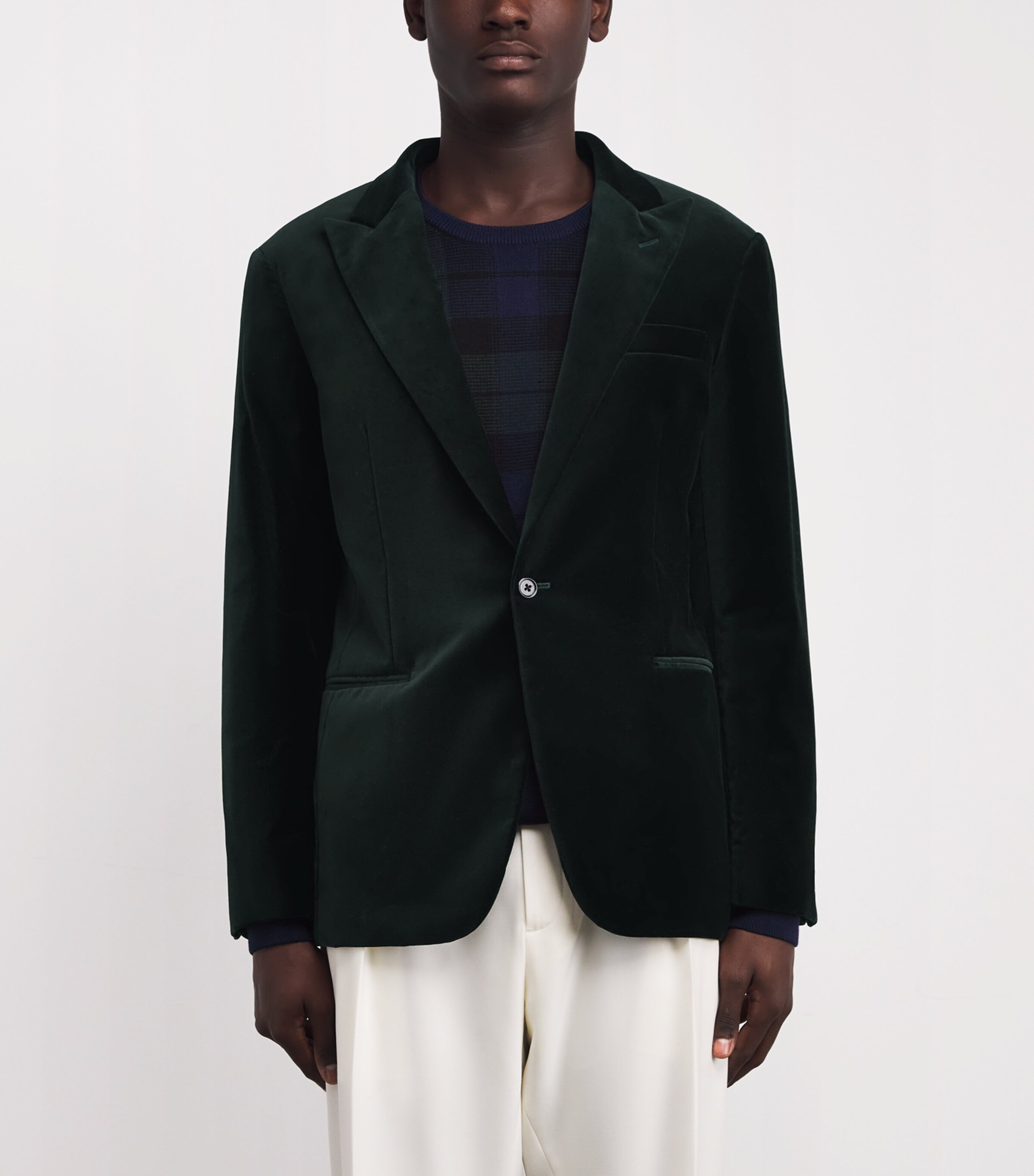 Velvet Blazer GREEN Image 3