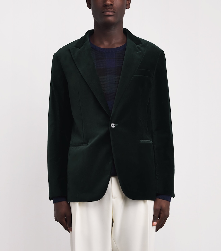 Velvet Blazer GREEN Image 3