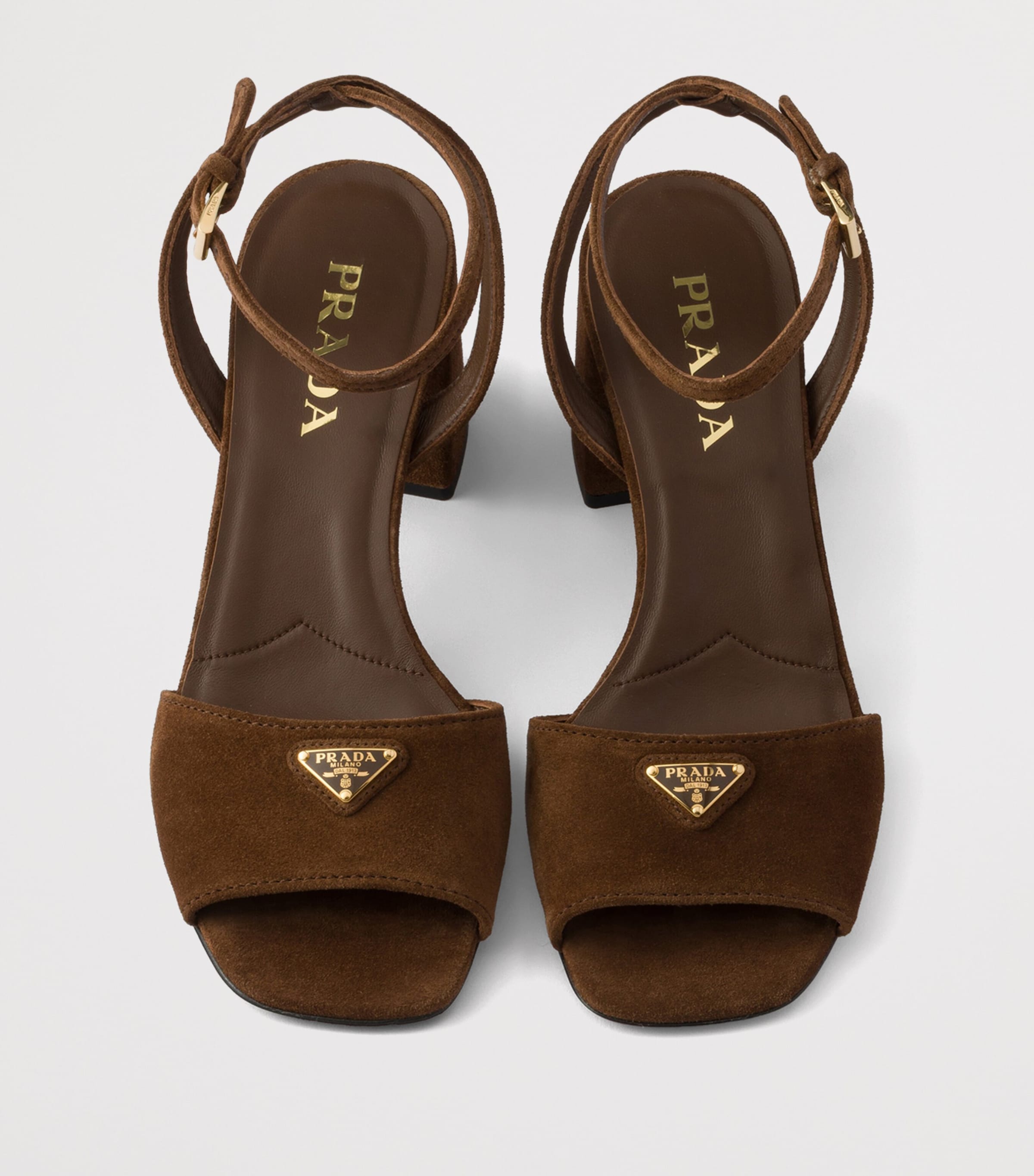 Suede Heeled Sandals 55 F0324 Image 3