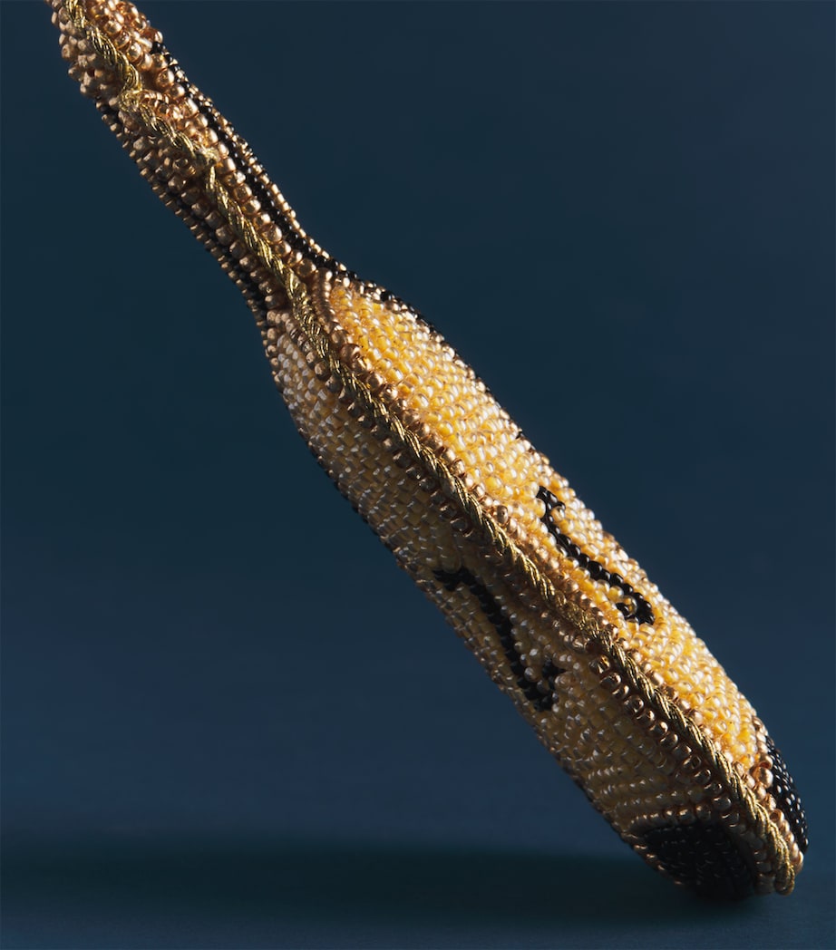 Harrods Beaded Violin Tree Decoration Gold/black Image 2