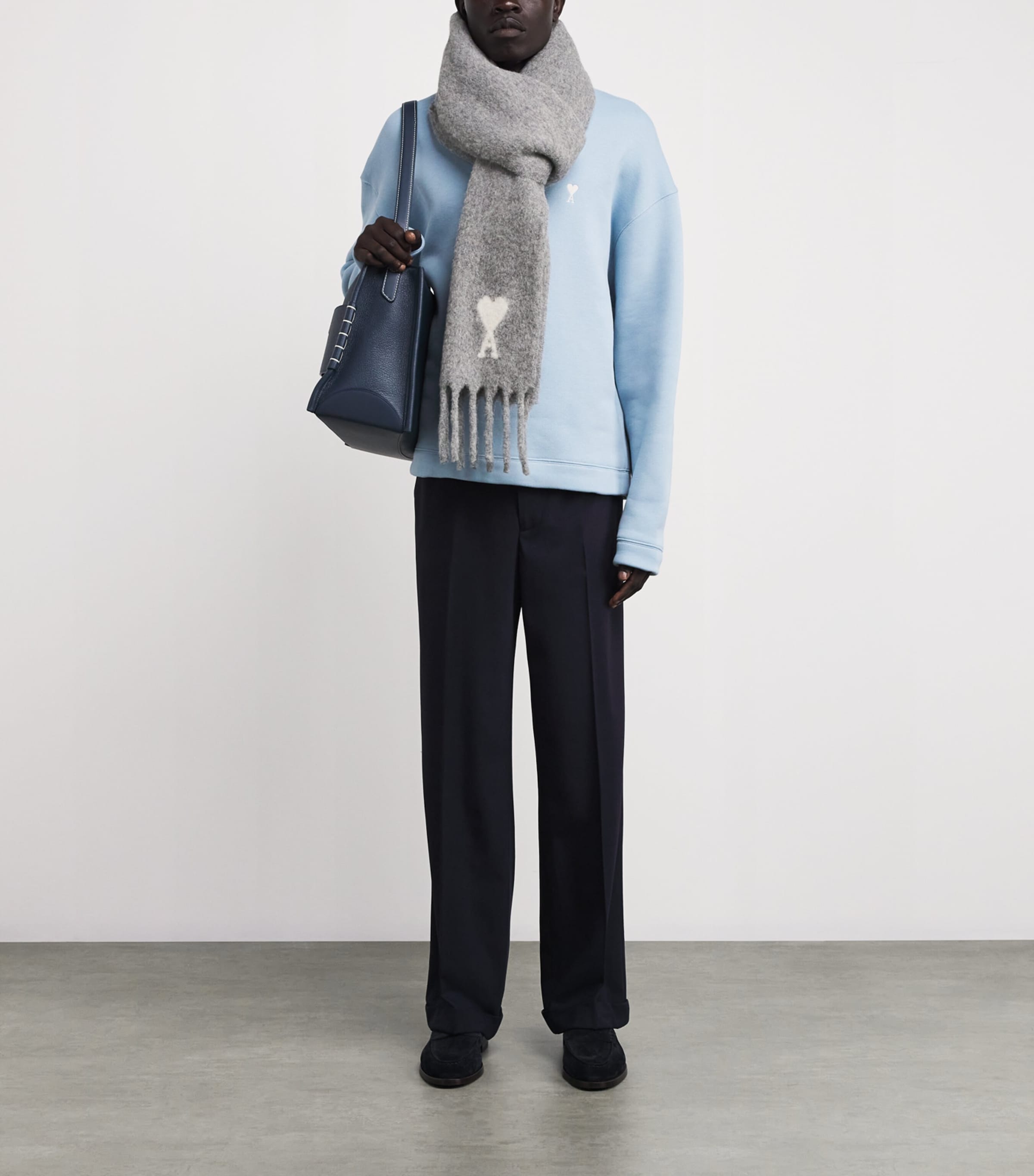 AMI Paris Alpaca-Blend Ami de Coeur Scarf | Men Accessories | Scarves | Designers | Ami Paris | Men Trending Now AMI Paris Alpaca-Blend Ami de Coeur Scarf | Men Accessories | Scarves | Designers | Ami Paris | Men Trending Now