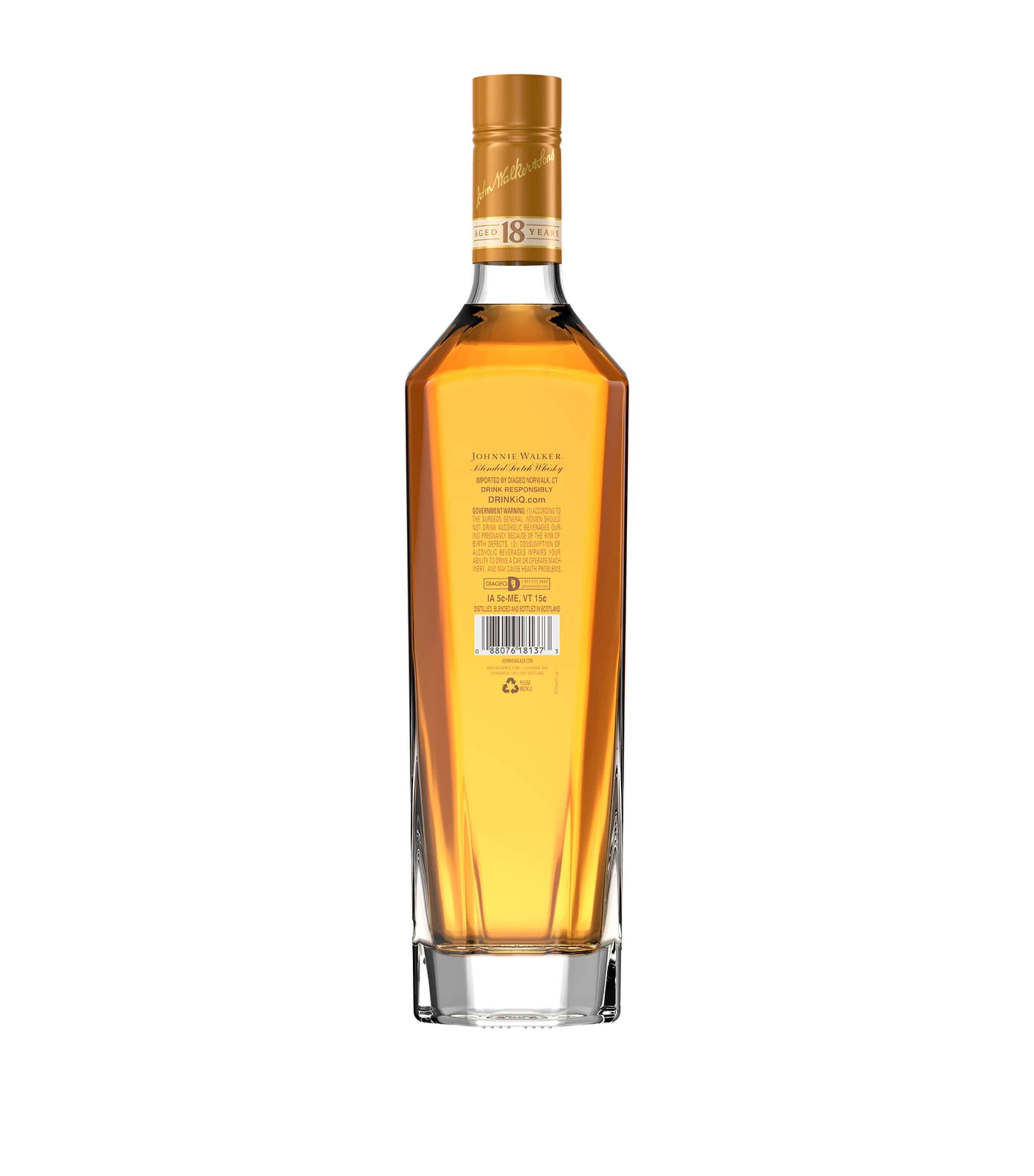 18-Year-Old Blended Whisky (70cl) NO COLOUR Image 2