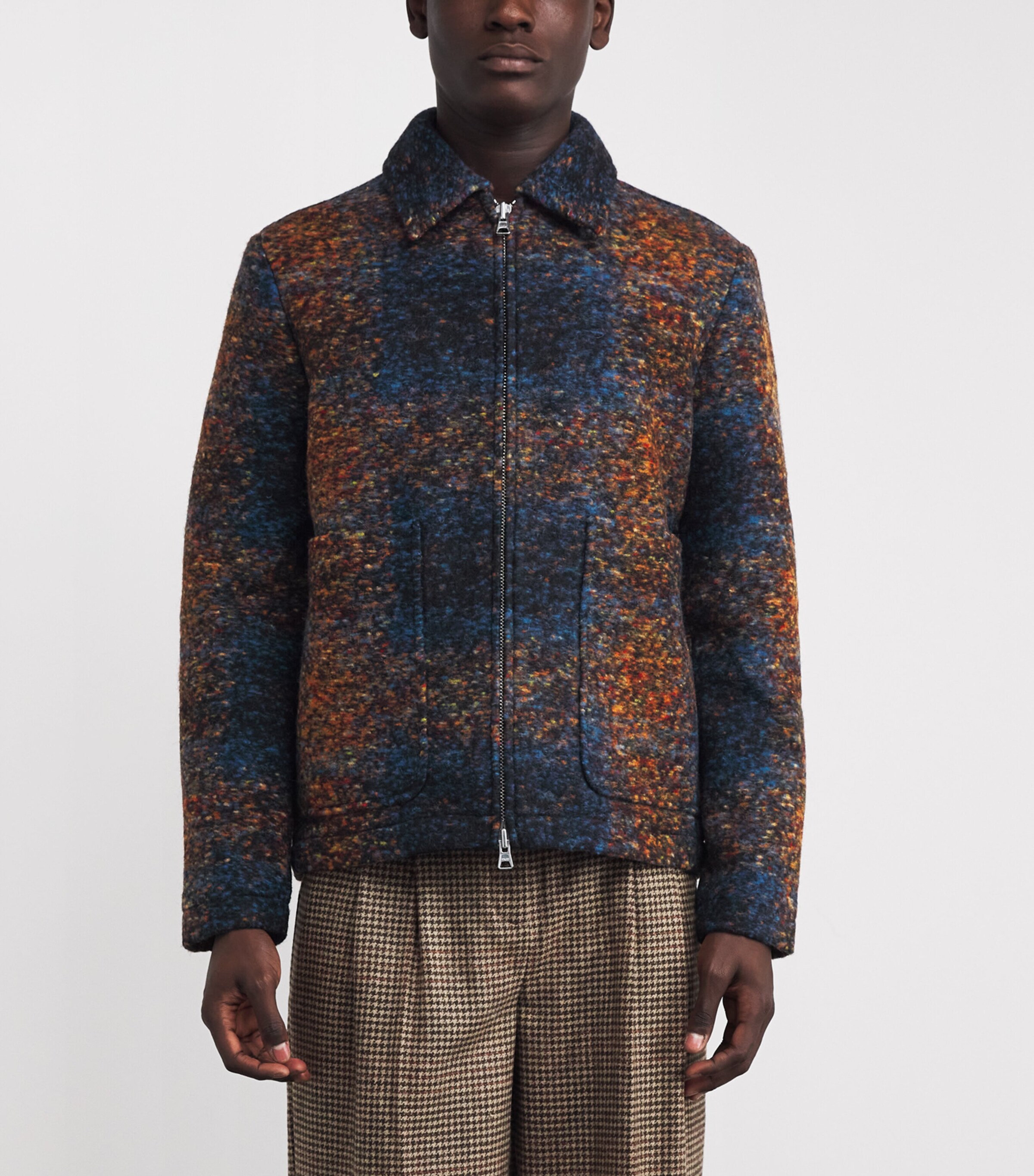 Wool-Blend Gael Jacket BLUE MULTI Image 3