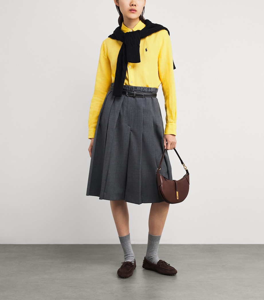 Linen Classic Fit Shirt OASIS YELLOW Image 2