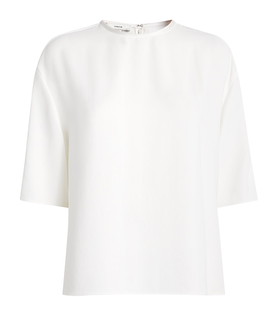 Crepe Dolmain T-Shirt 101OWH Image 1