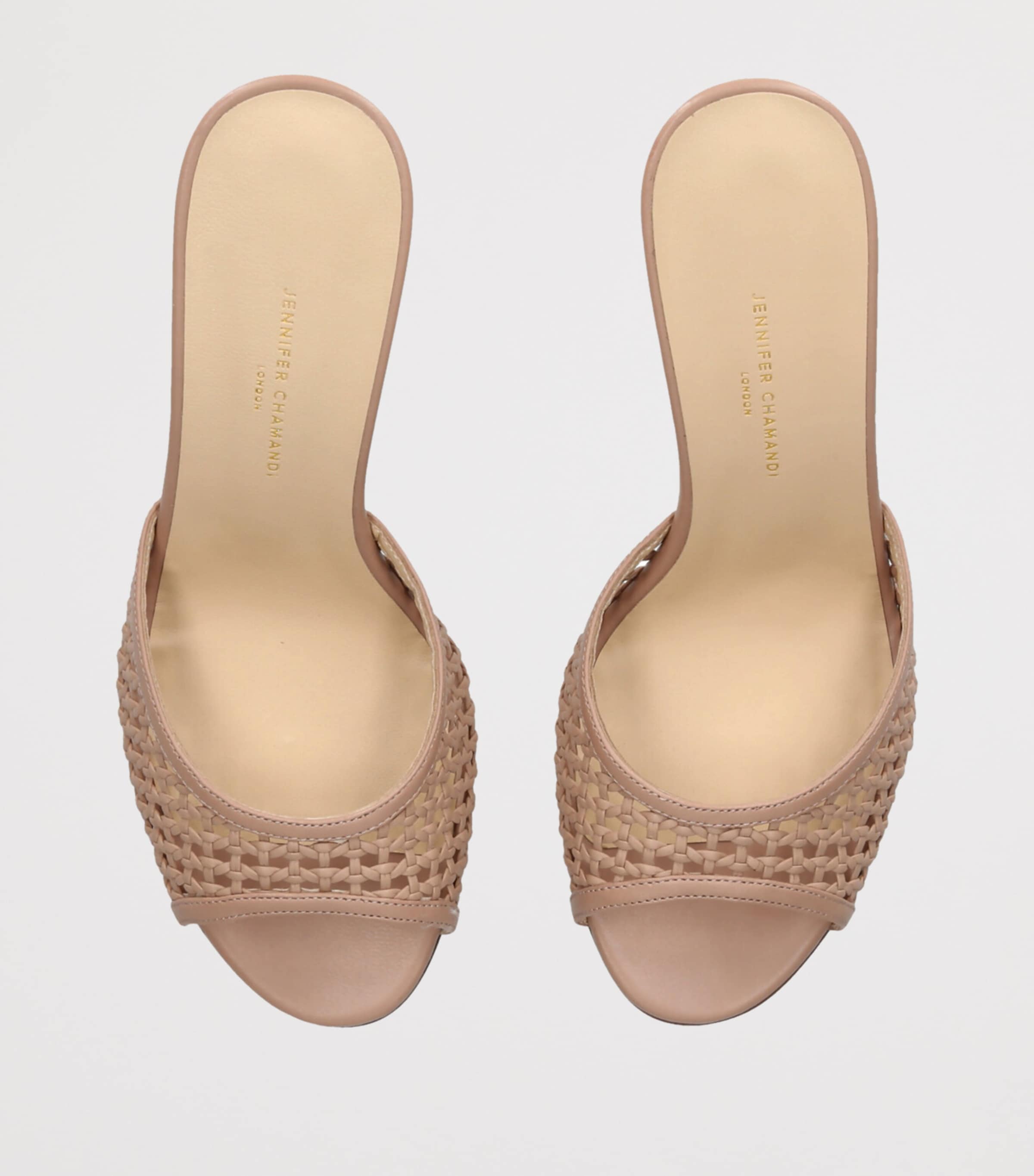 Leather Guido Mules 85 BEIGE Image 4
