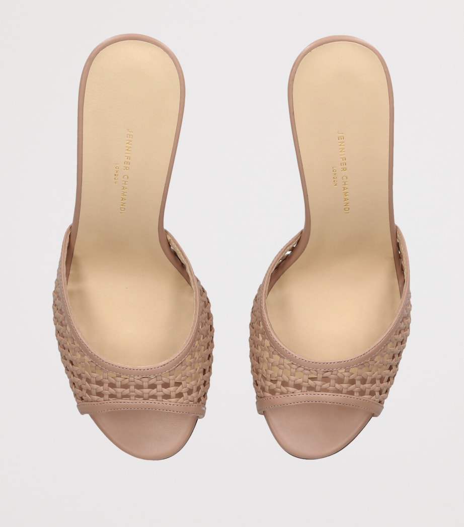 Leather Guido Mules 85 BEIGE Image 4