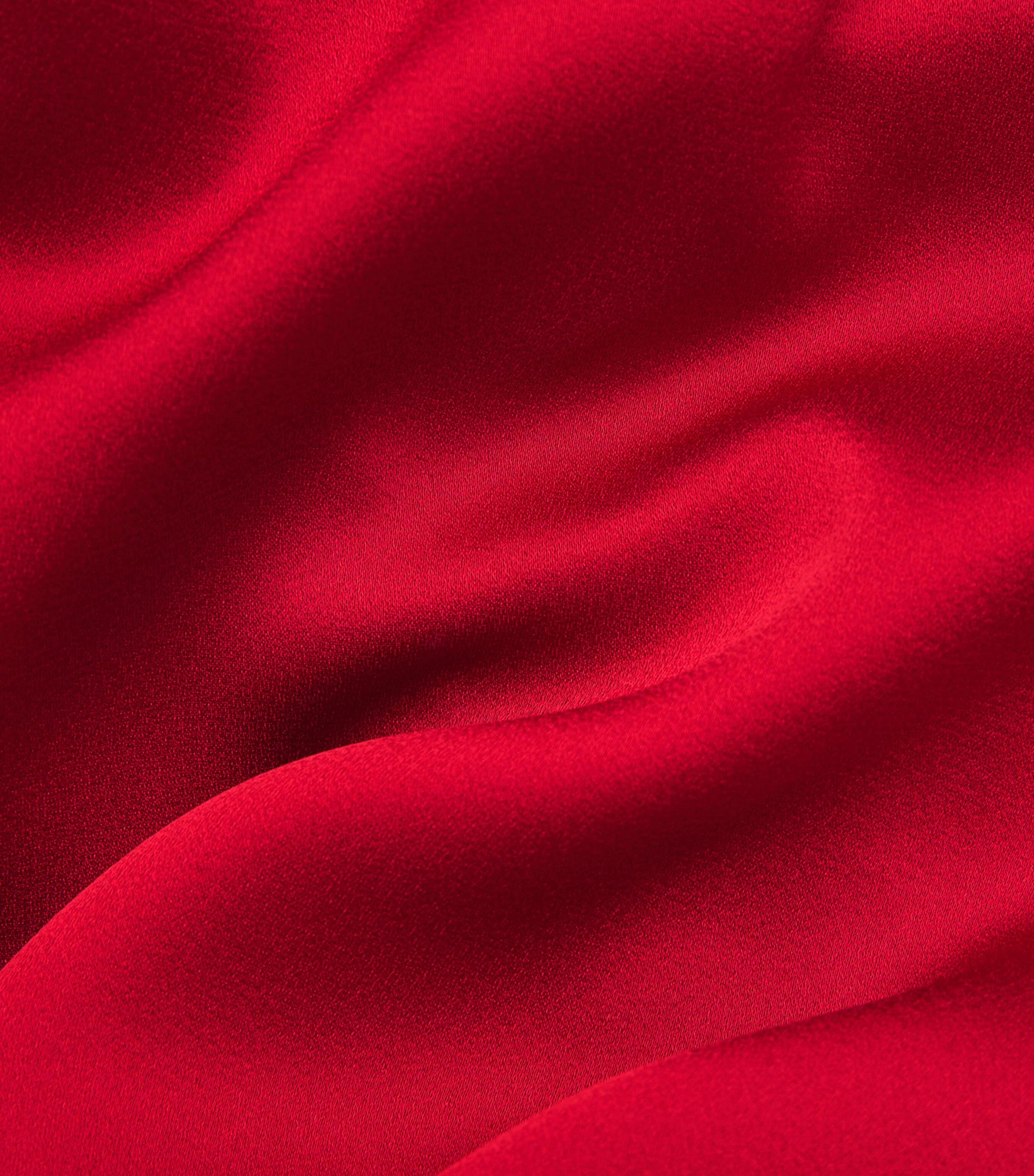 RETORI Womens Satin Draped Midi Dress Red Image 6