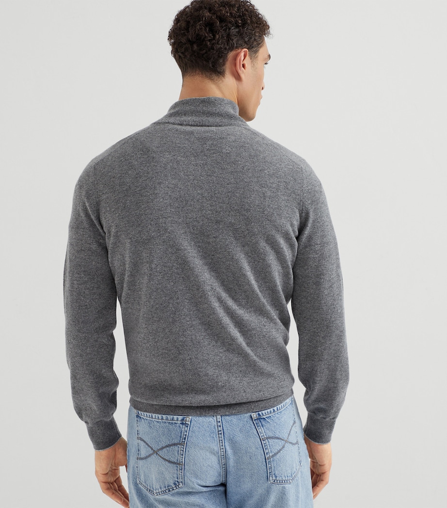 Cashmere Quarter-Zip Sweater CG217 Image 3