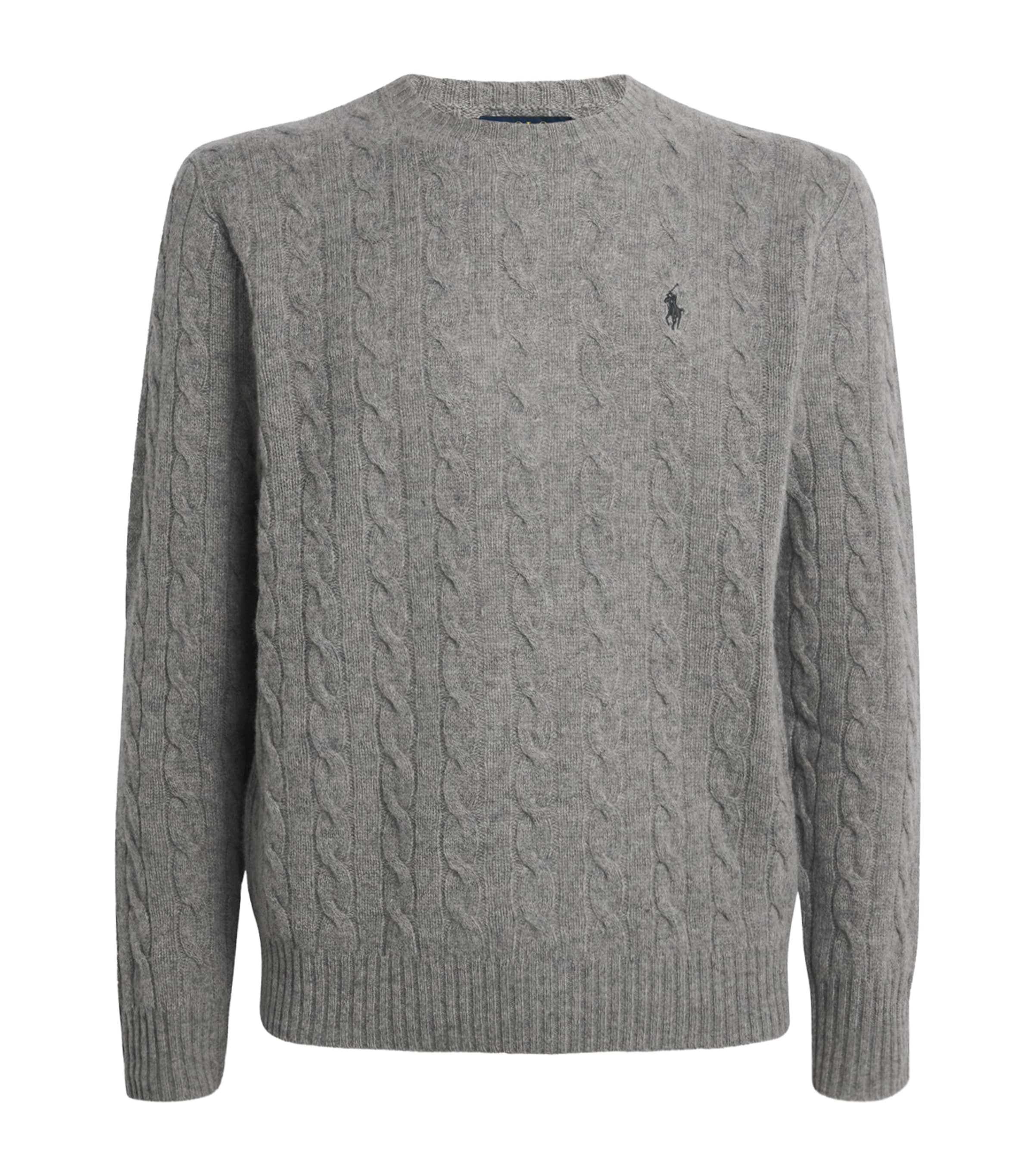 Wool-Cashmere Cable-Knit Sweater GREY Image 1