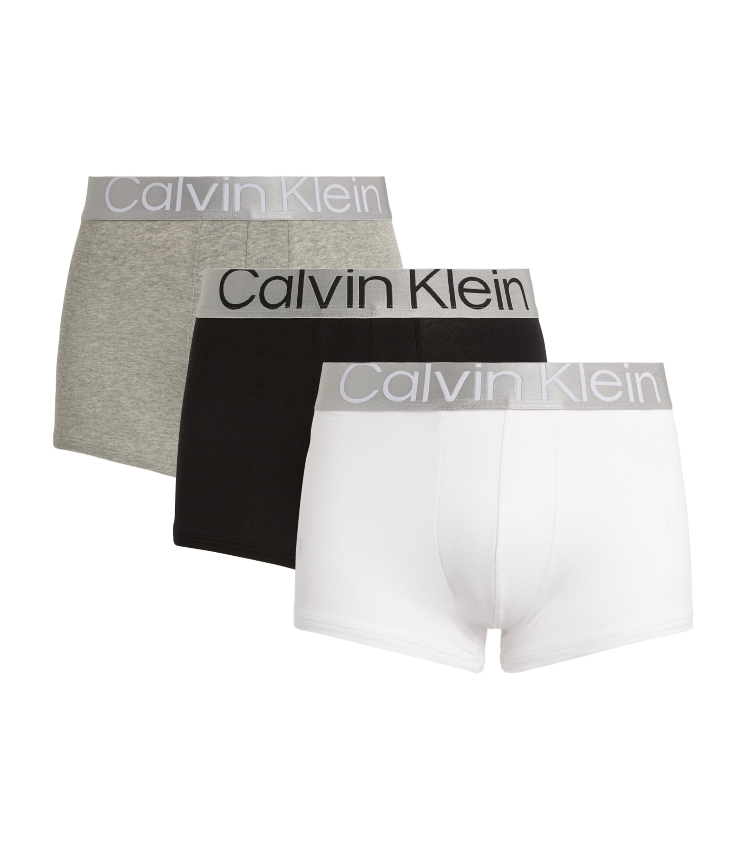 Calvin Klein Reconsidered Steel Trunks (Pack of 3) | Men Clothing | Socks & Underwear | Boxers & Briefs | Designers | Calvin Klein