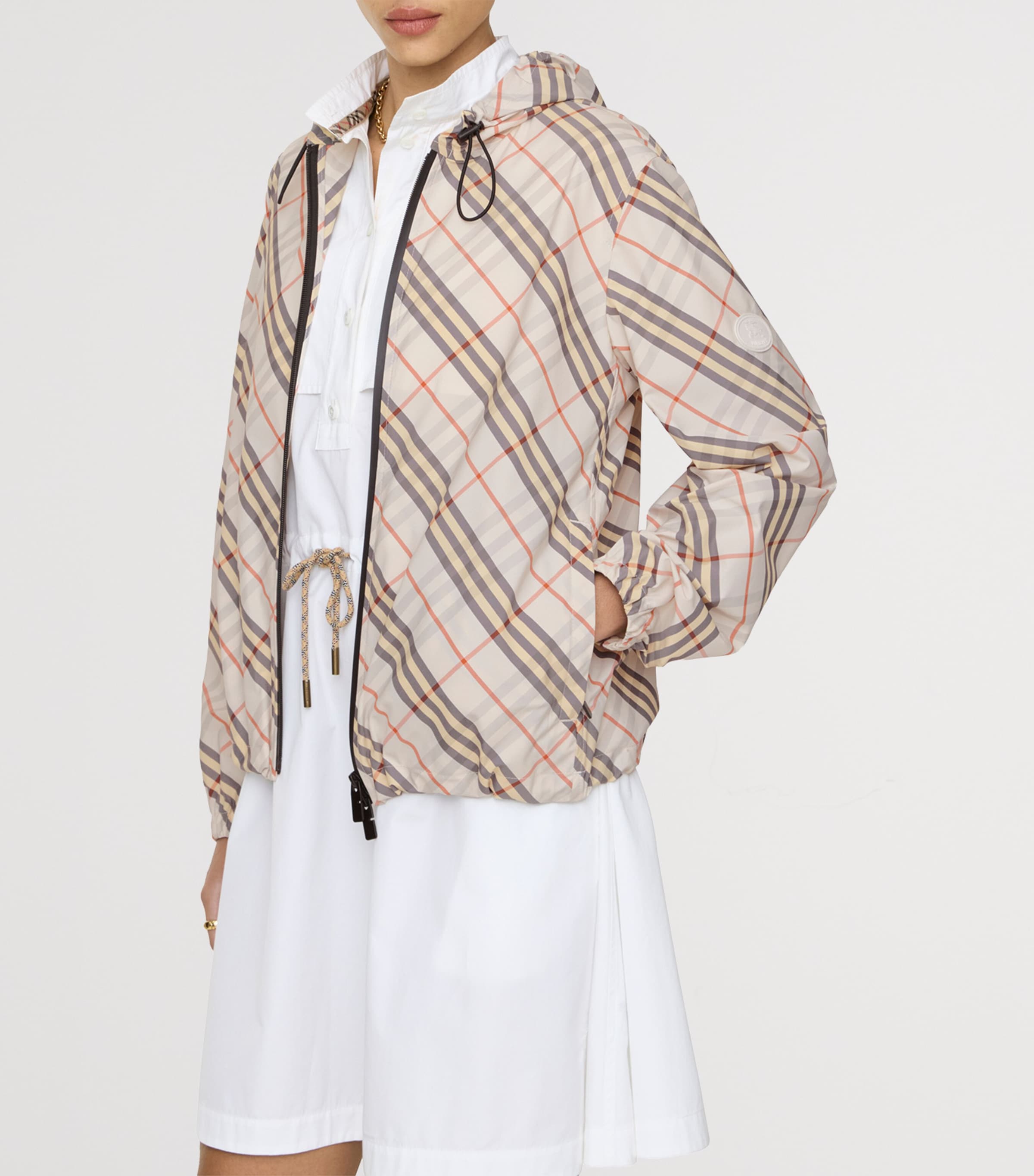 Check Salcombe Jacket PEBBLE BEIGE IP CHK Image 2