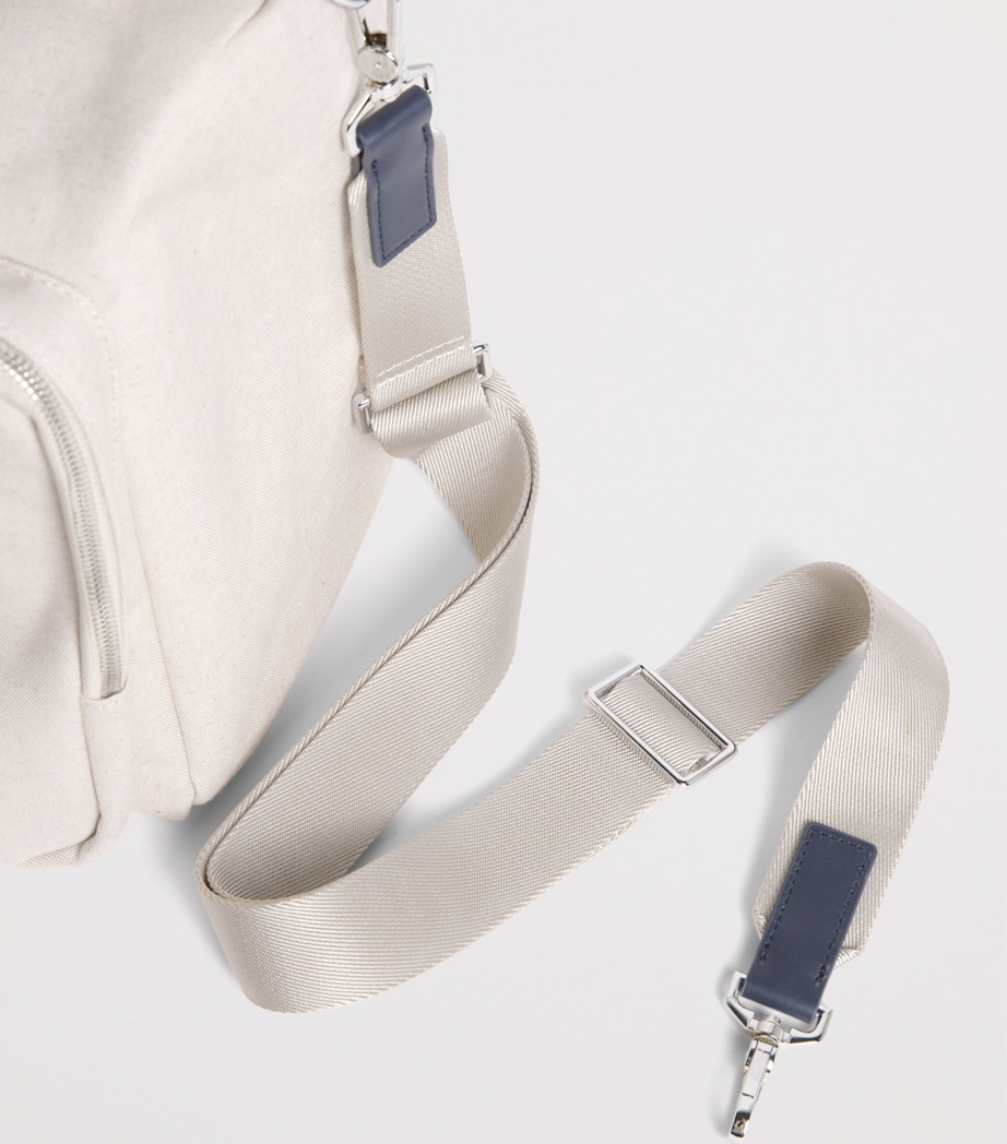 Cotton-Blend Canvas Duffle Bag 347 LIGHT BEIGE Image 6