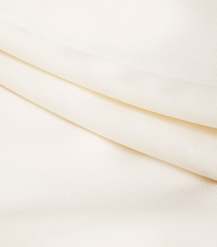 Satin Zadig Midi Dress IVORY Image 5