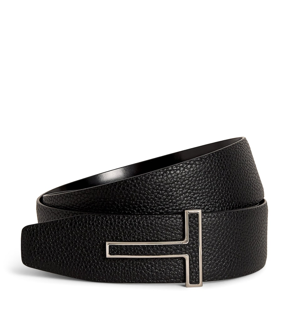 Leather Reversible T Icon Belt 1N001 Image 1