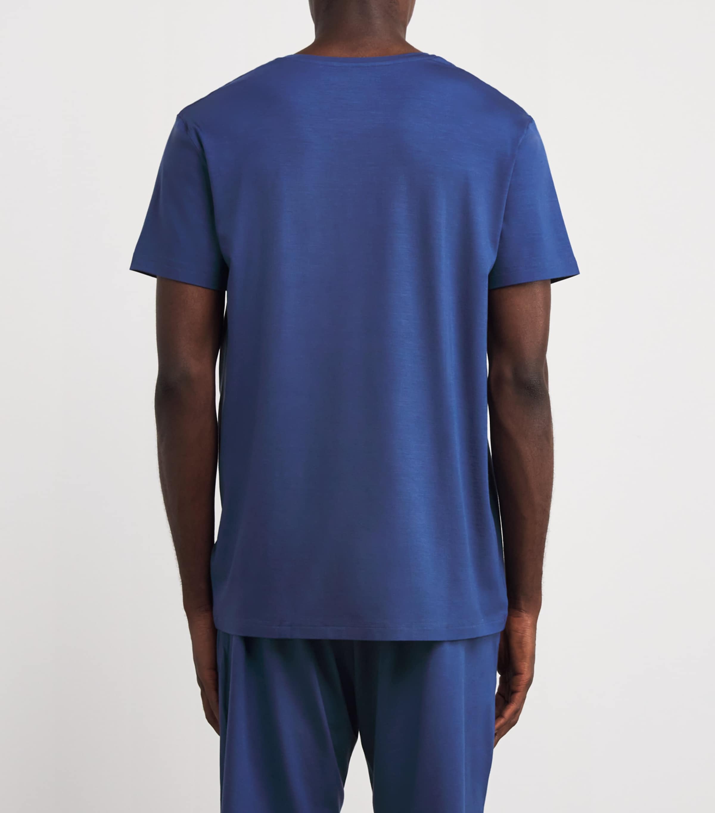 Basel V-Neck Lounge T-Shirt BLUE Image 4