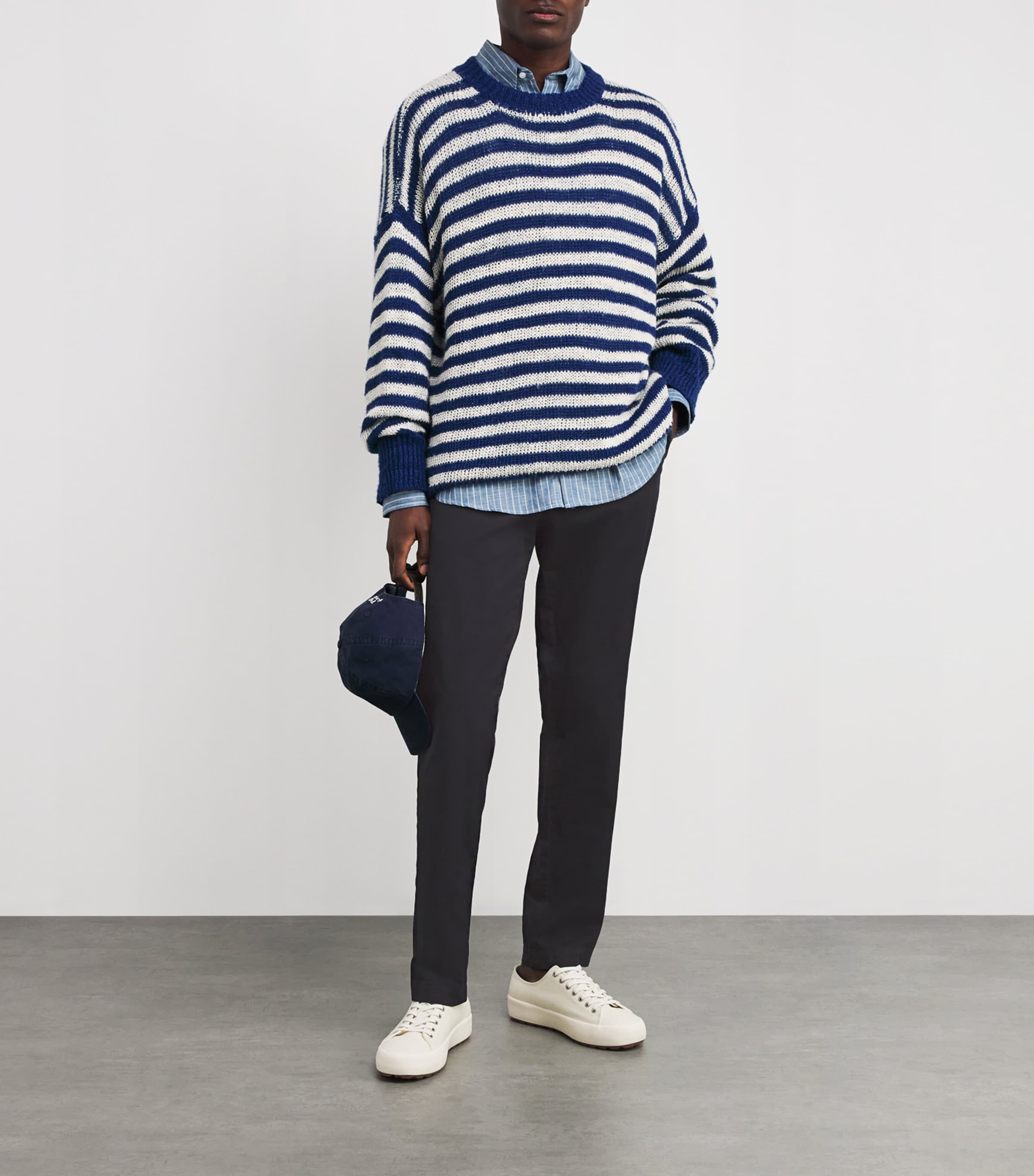 Stretch-Cotton Slim Chinos NAVY Image 2