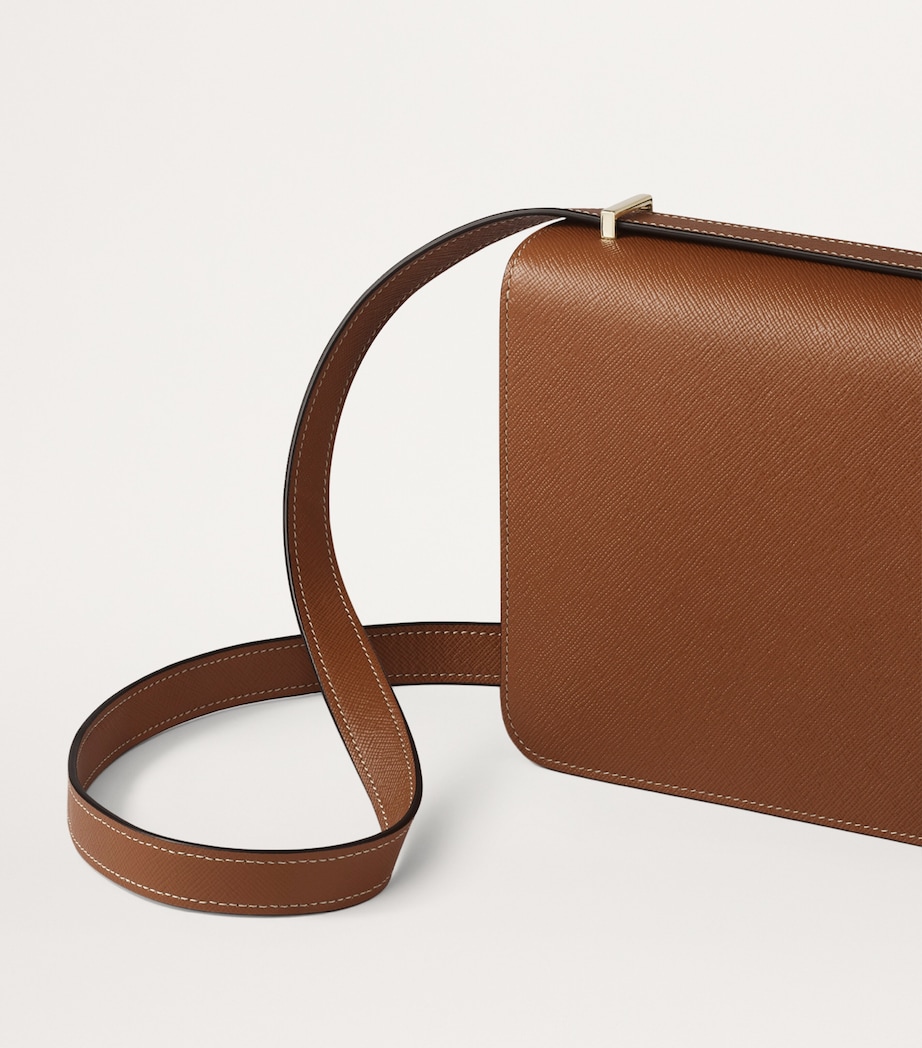 Mini Calfskin Cartier C de Cartier Shoulder Bag CARAMEL Image 5