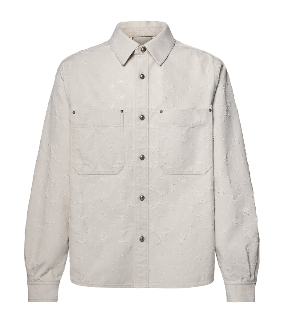 LOUIS VUITTON Mens Denim Monogram Overshirt Rainy Day Image 1