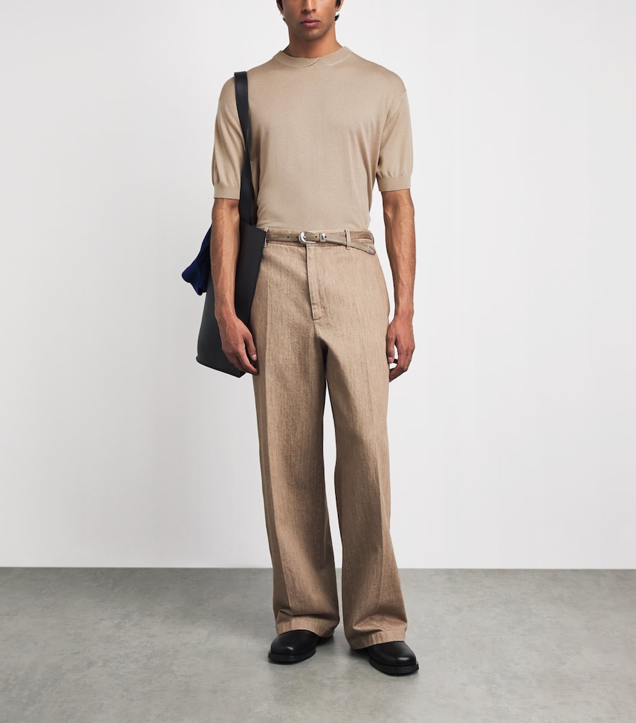 Wool T-Shirt KHAKI BEIGE Image 2