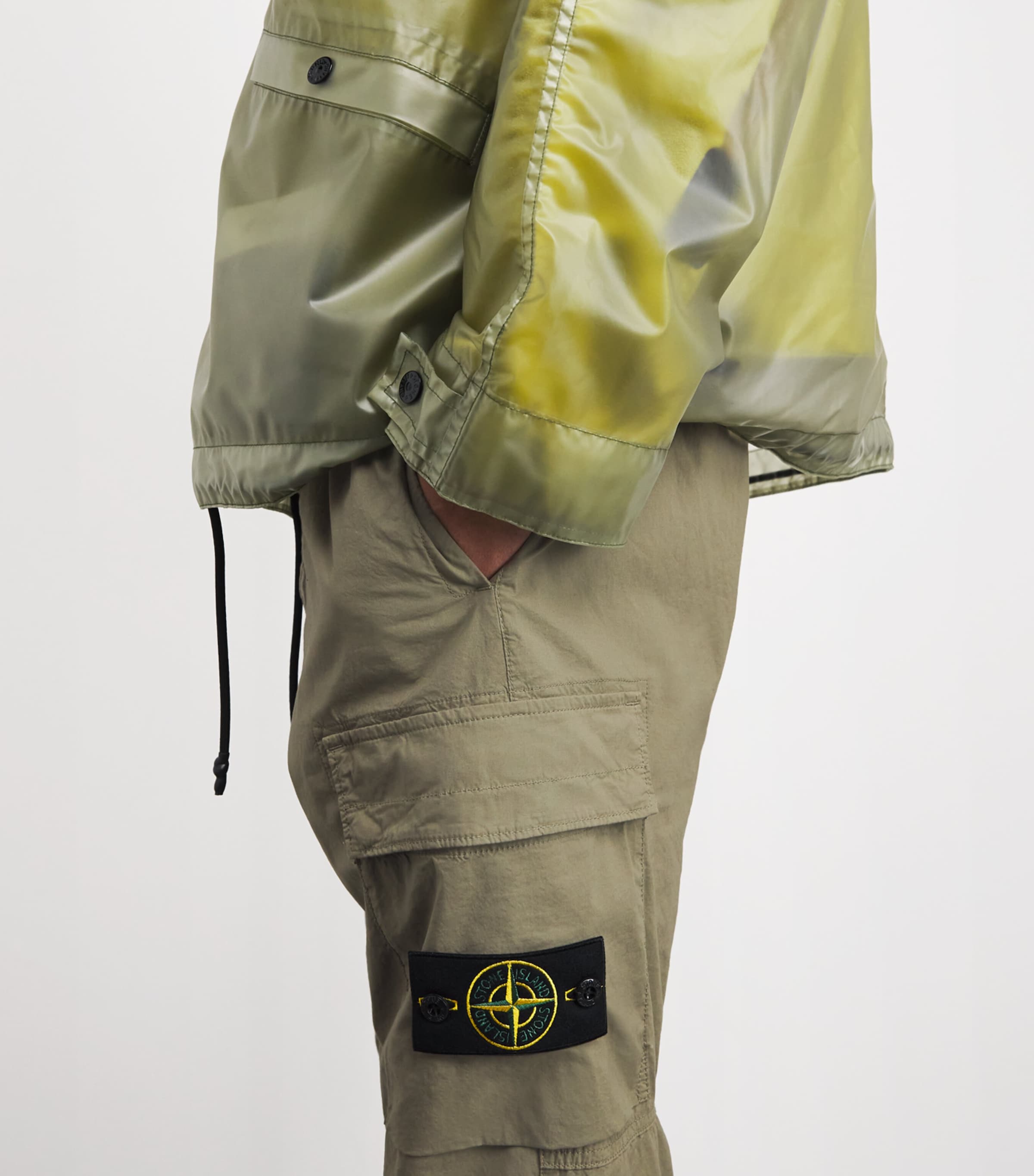 Stretch-Cotton Cargo Trousers V005G Image 5